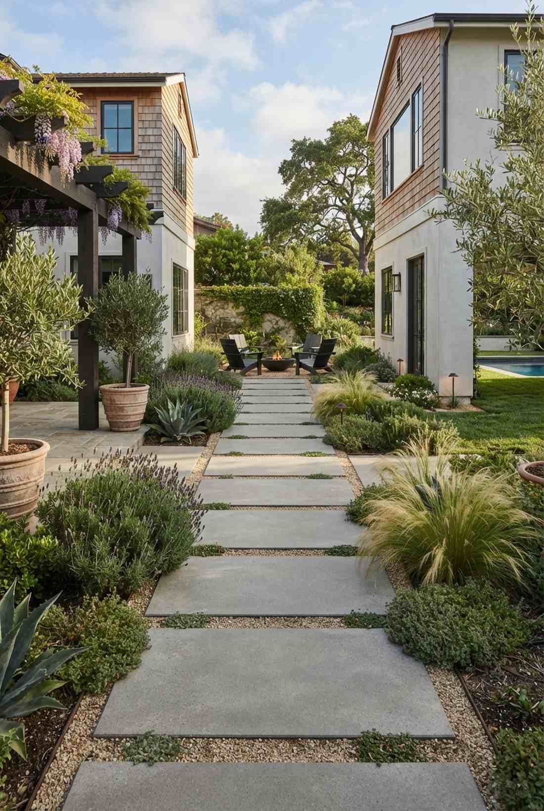 rectangular pathway slabs