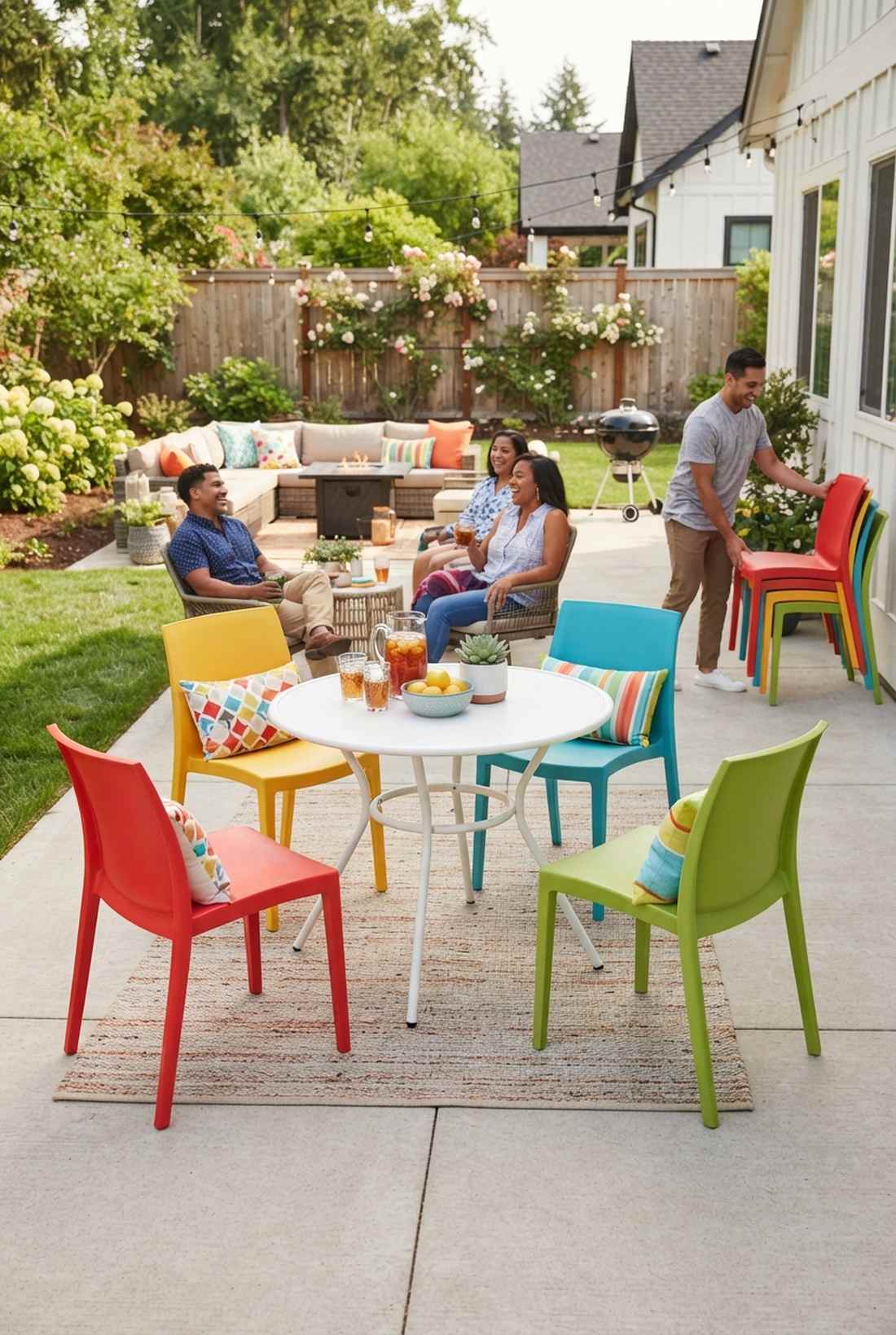 stackable resin chairs