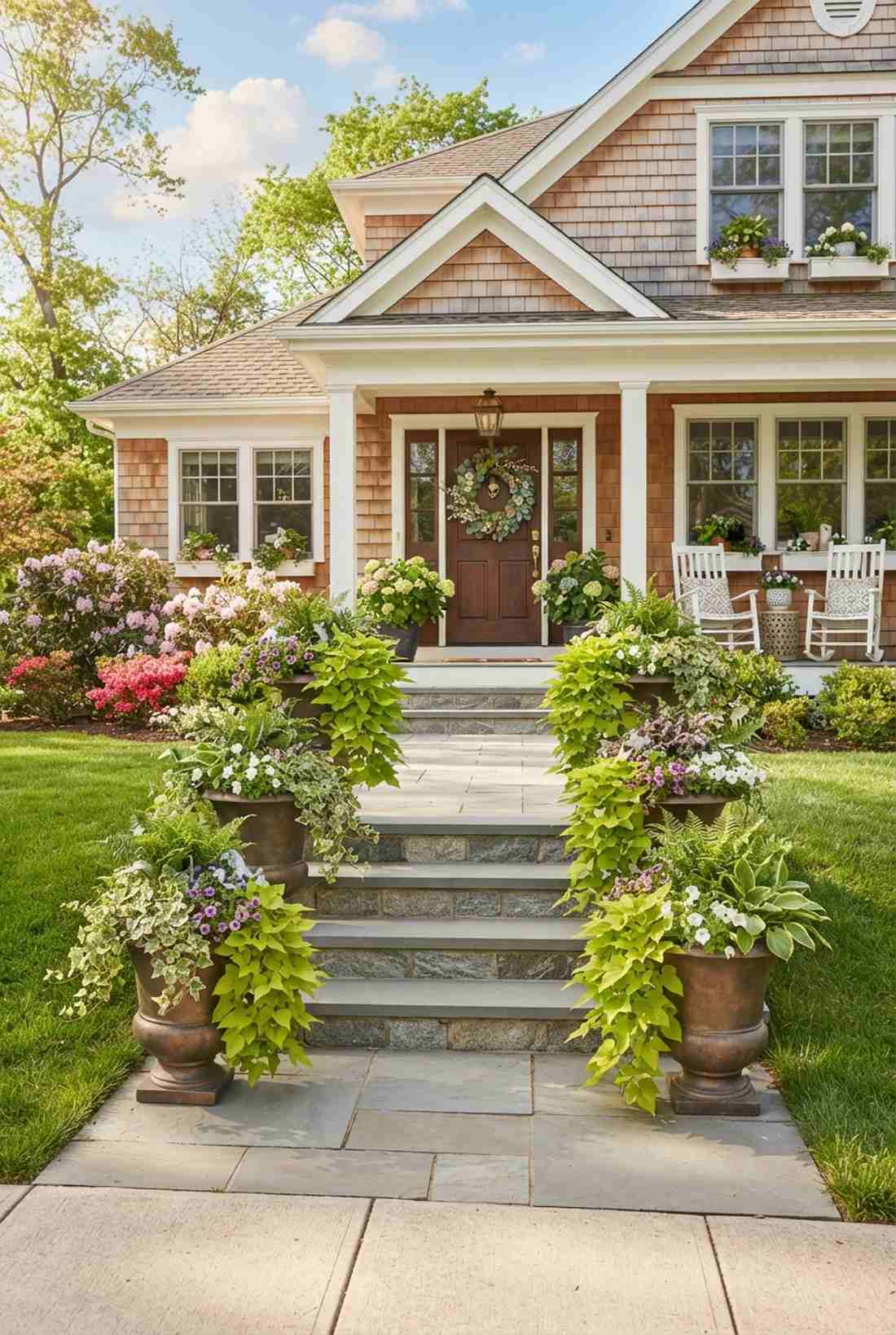tiered entrance layering