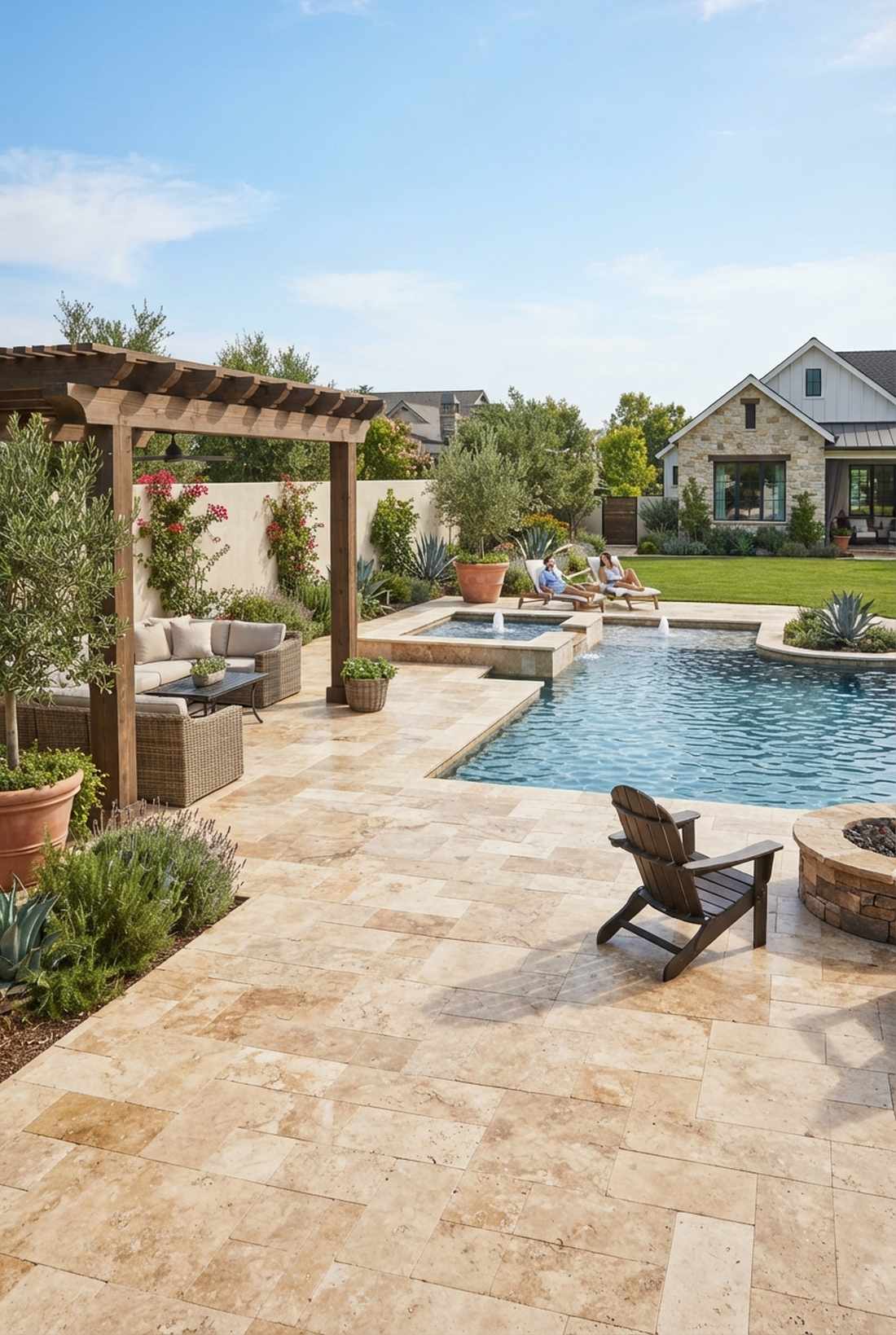 travertine pavers