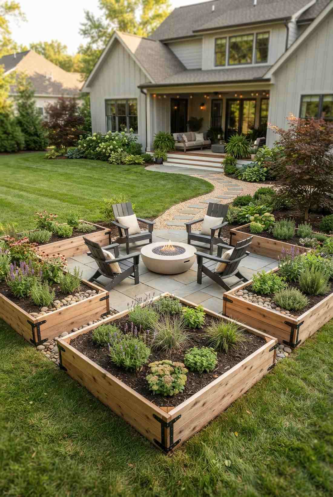 trio mirrored planting