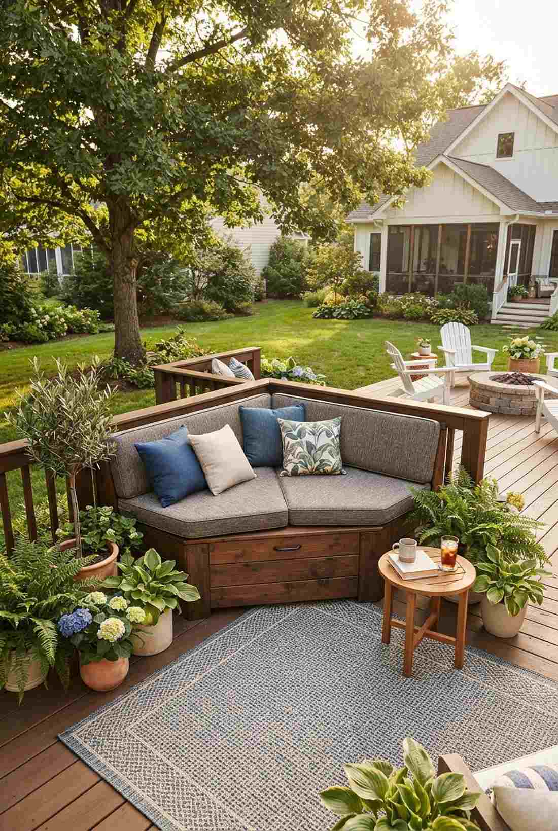 corner wedge seating
