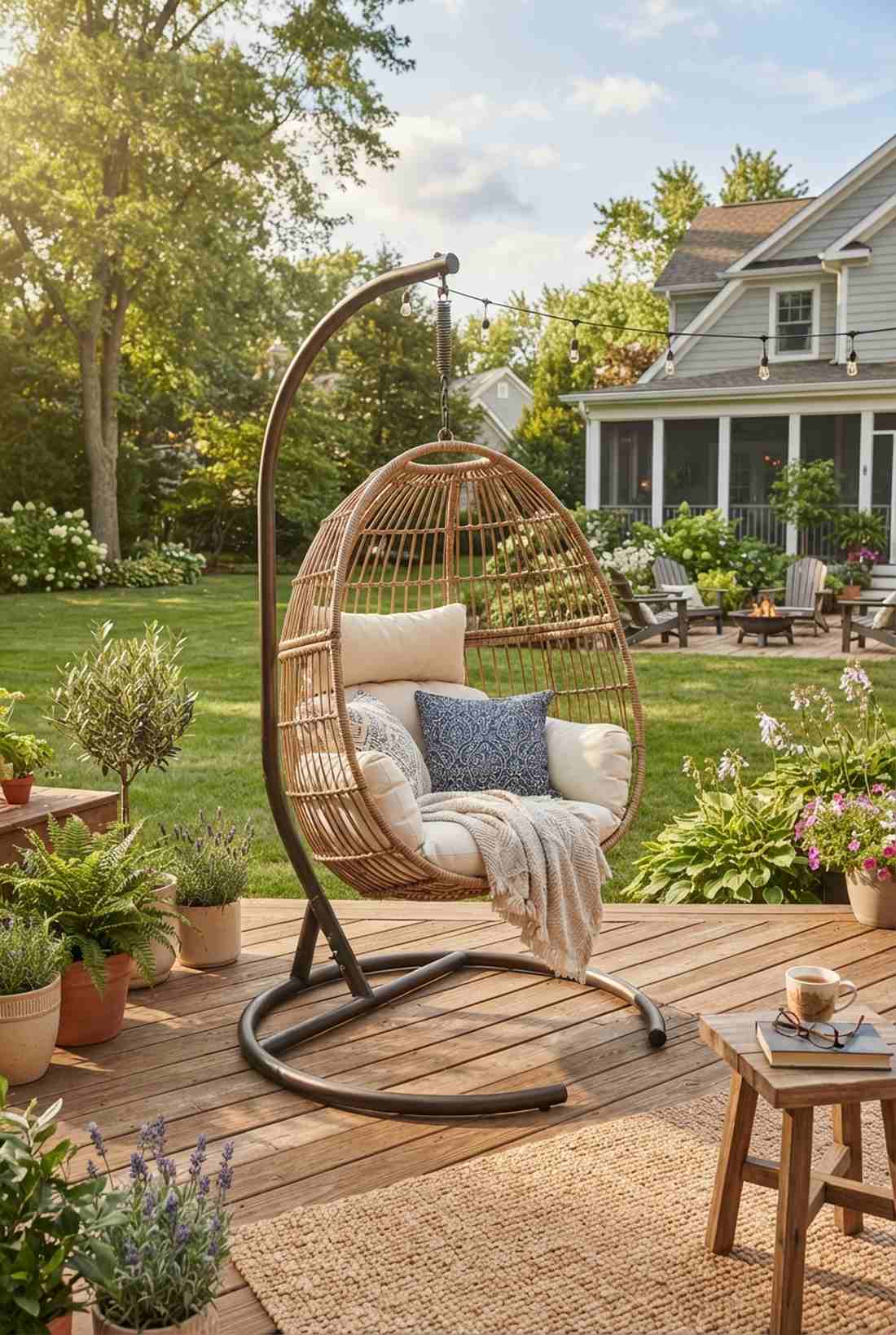 hanging egg chairs with stands