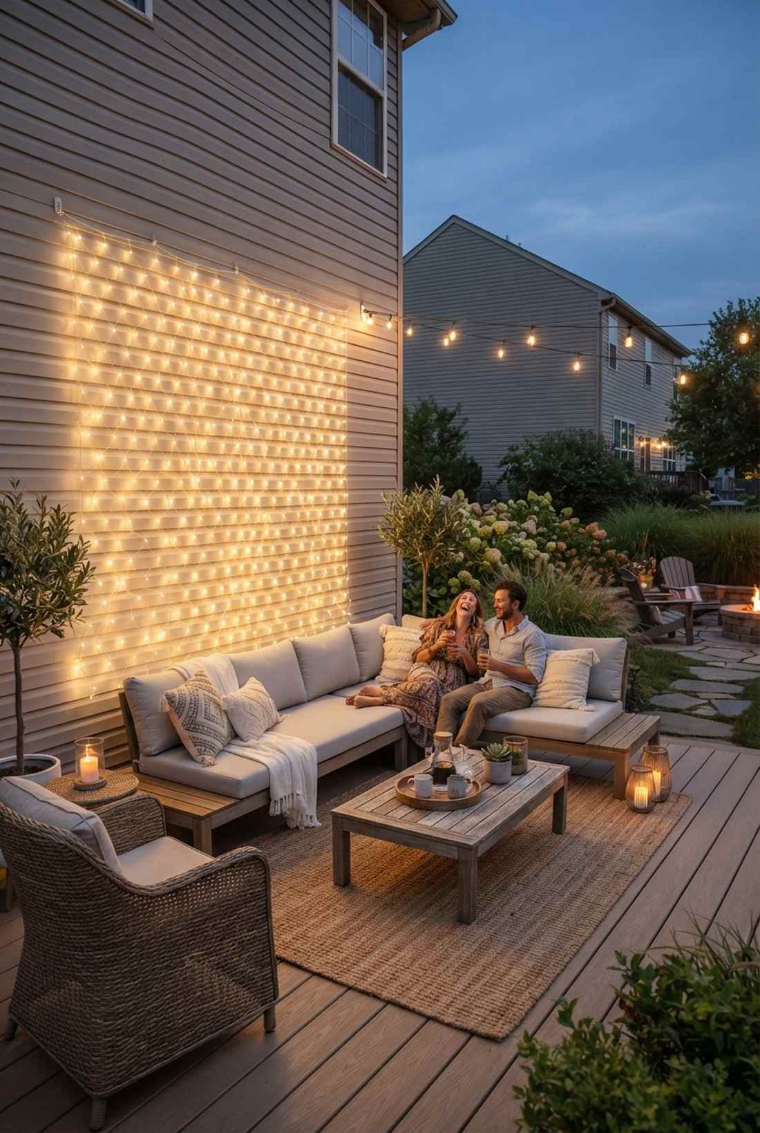 lounge seating backdrop