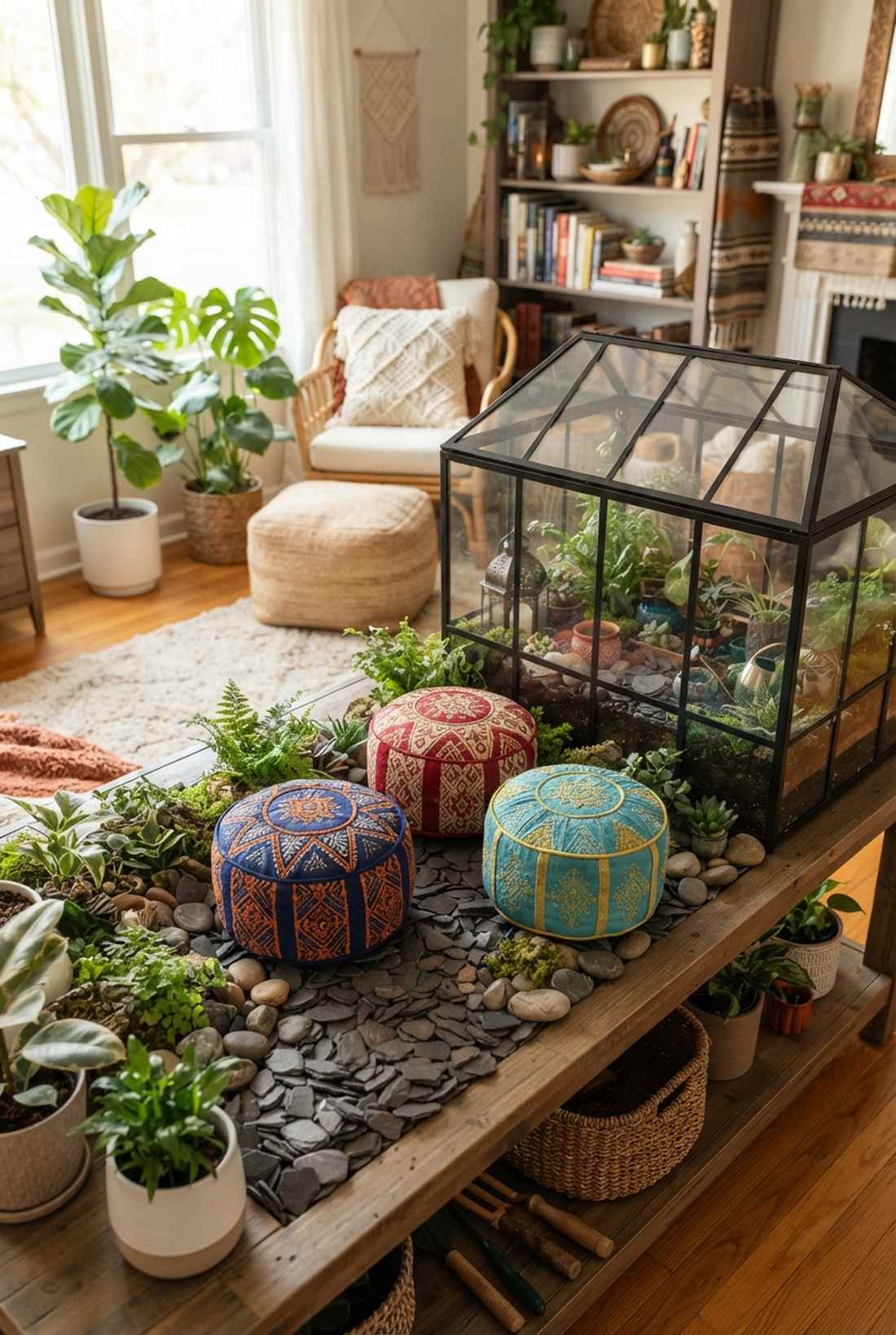 ottoman pouf set