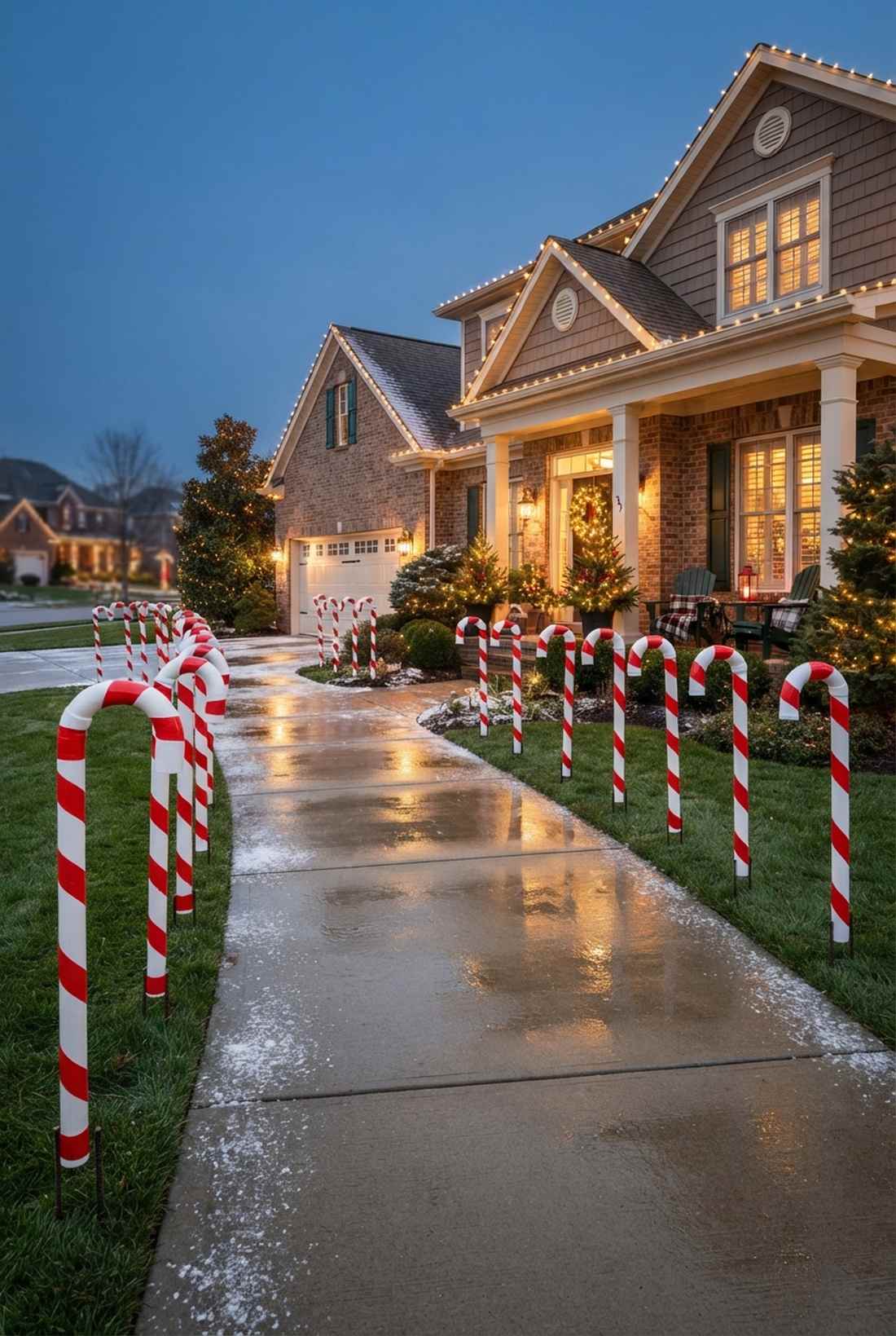 pvc pipe candy canes