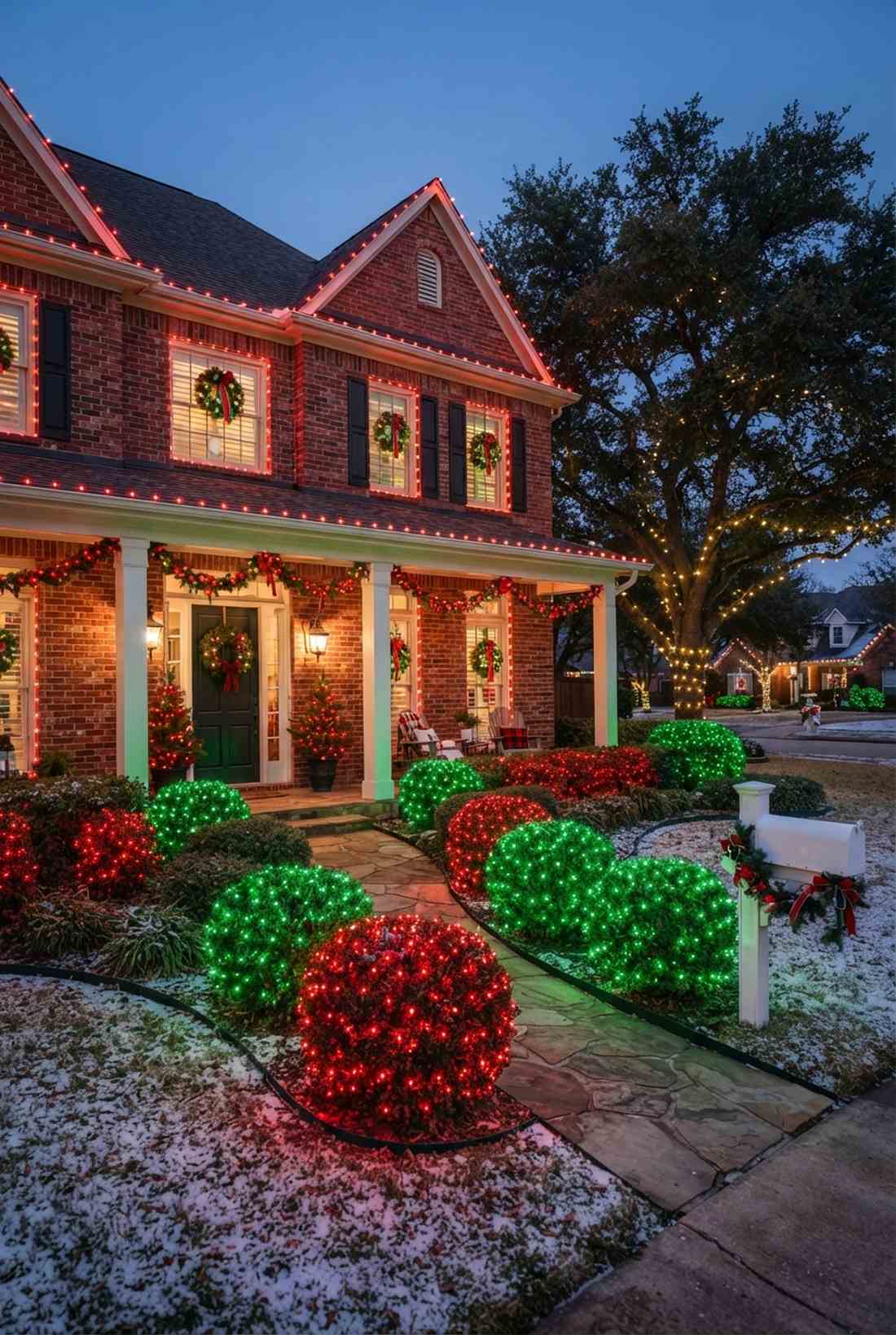 red green classic palette