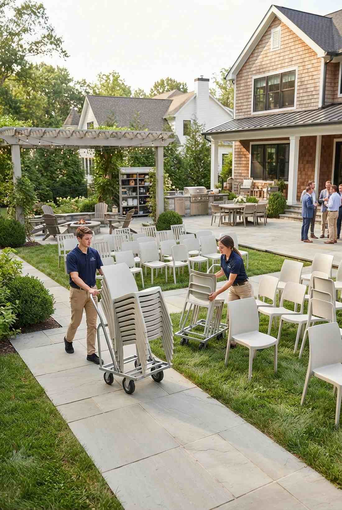 stackable resin chairs