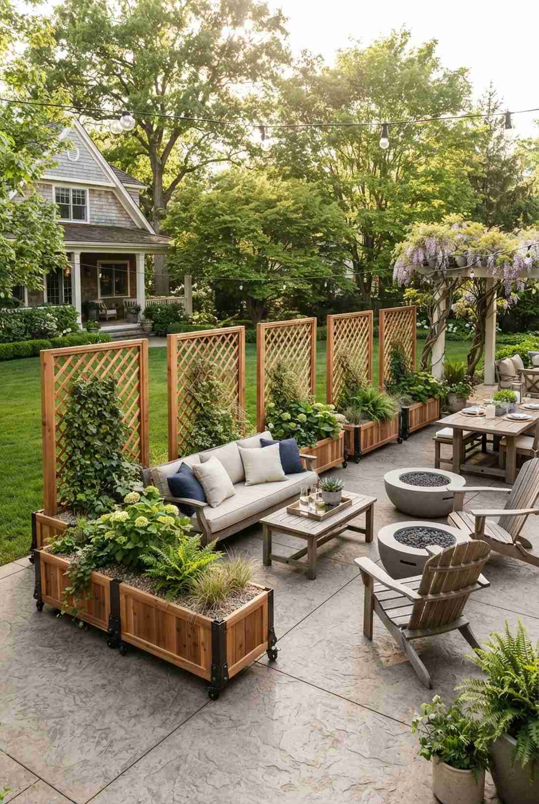 trellis partition screens