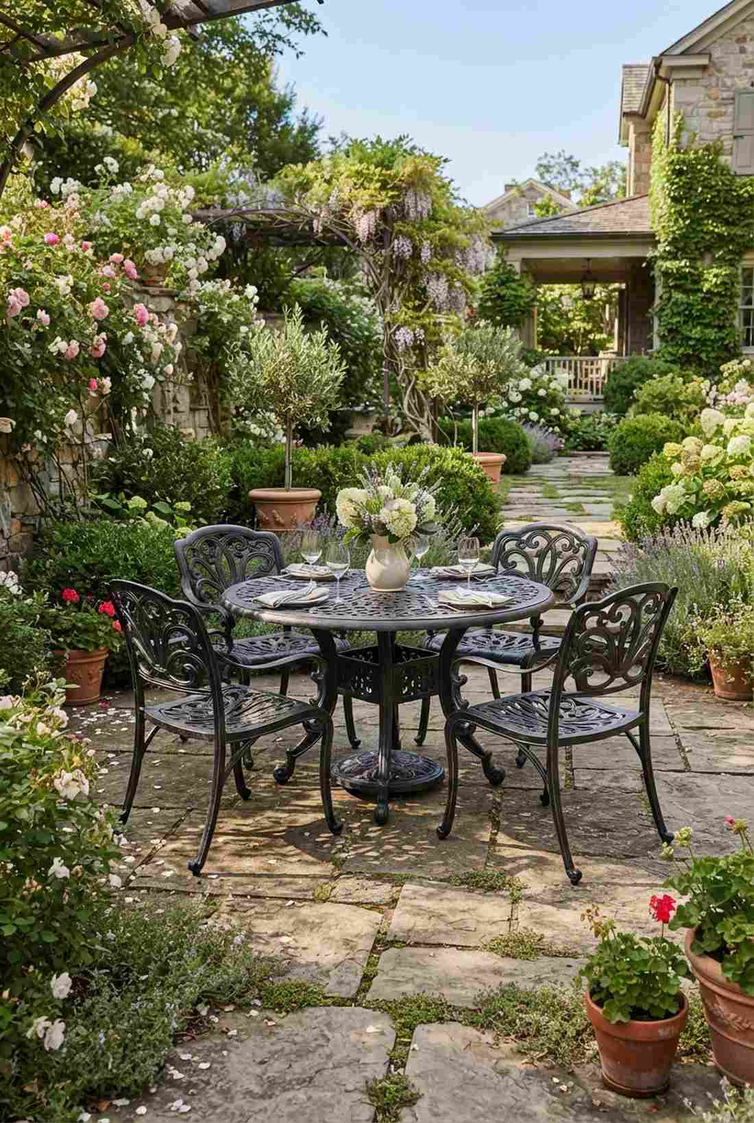 wrought iron traditional set