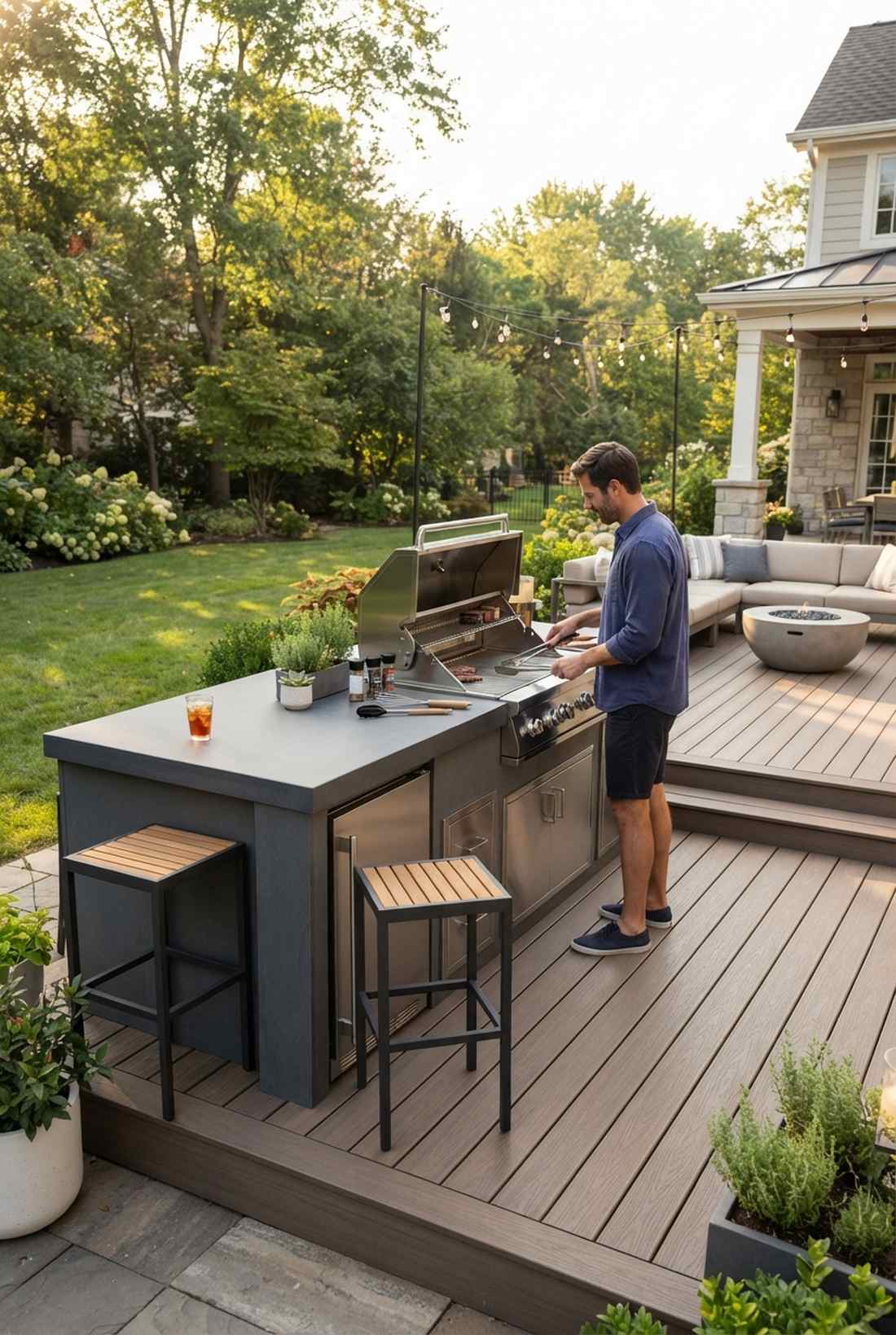 bar height grill counter