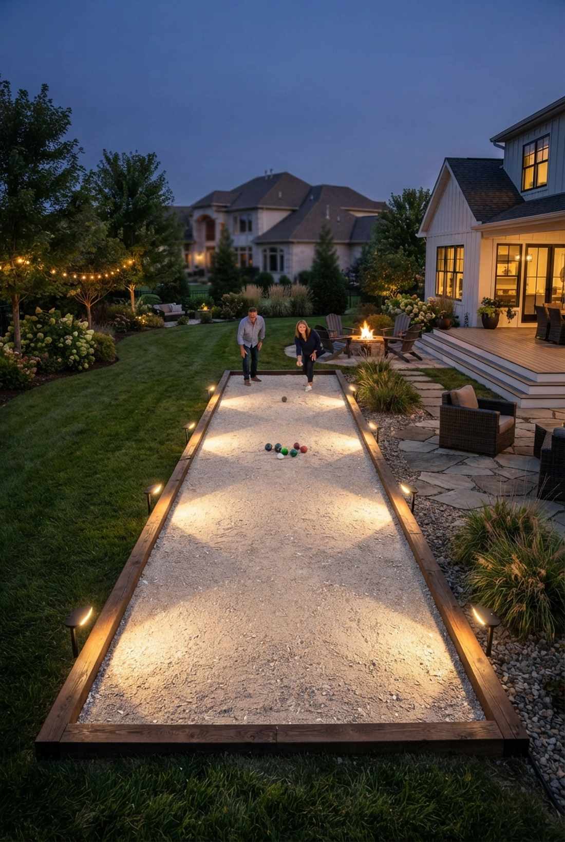 bocce court perimeter lighting