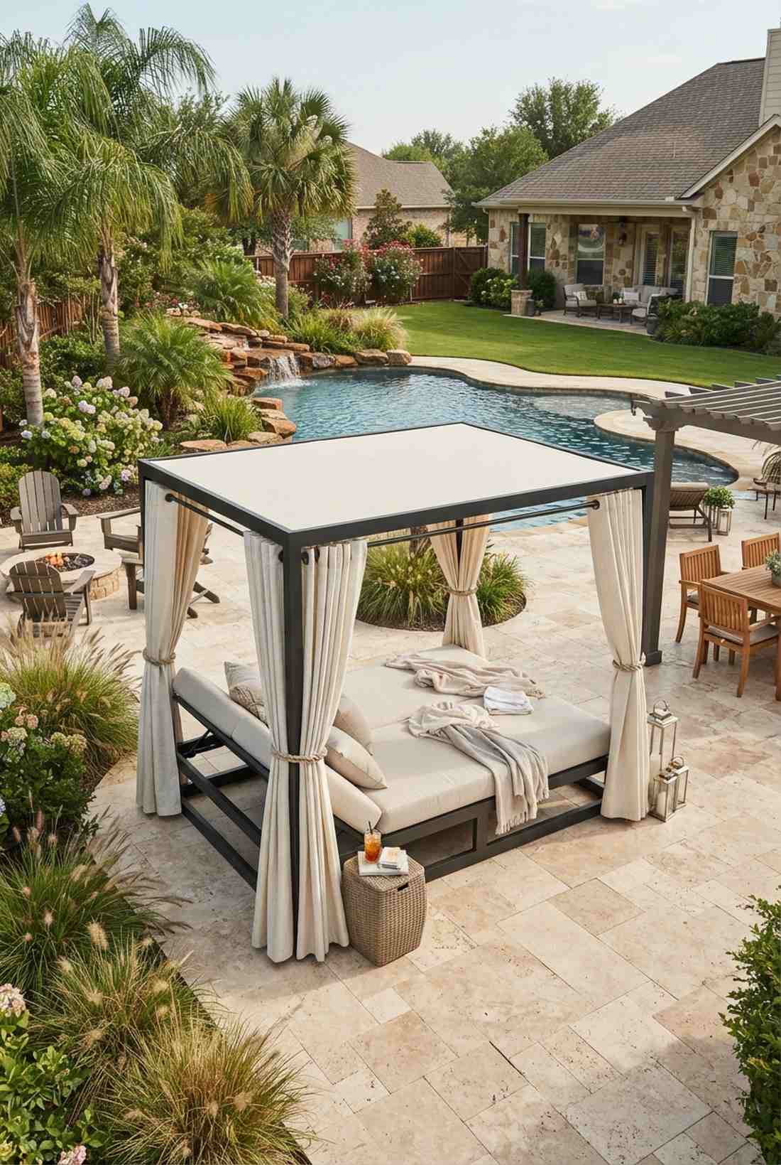 canopy daybed with curtains