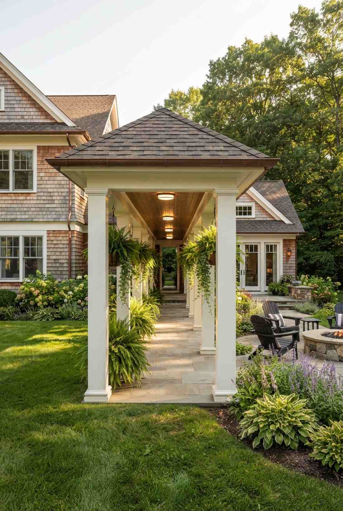 covered breezeway to guest house