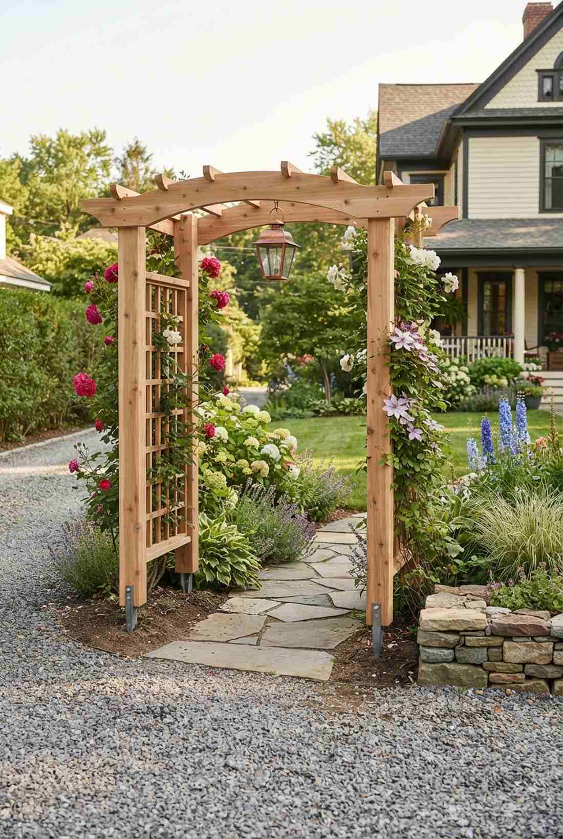 garden arbor entryway