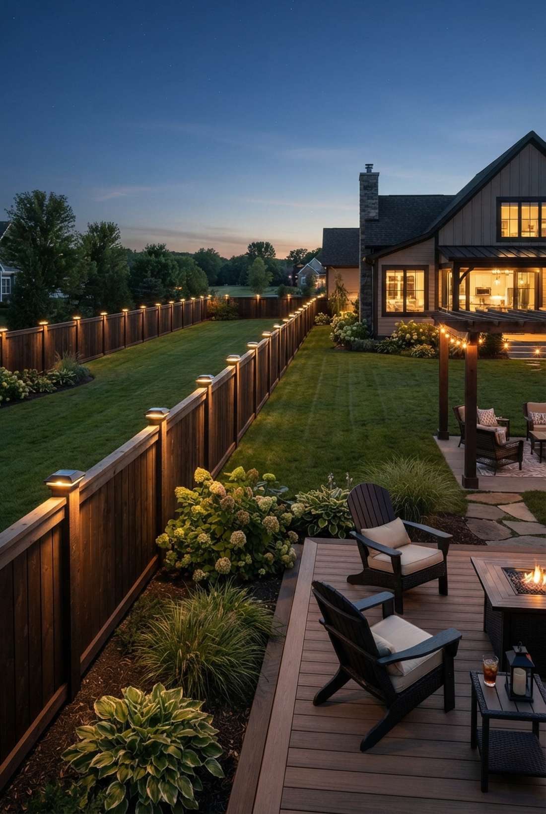 led fence post lights