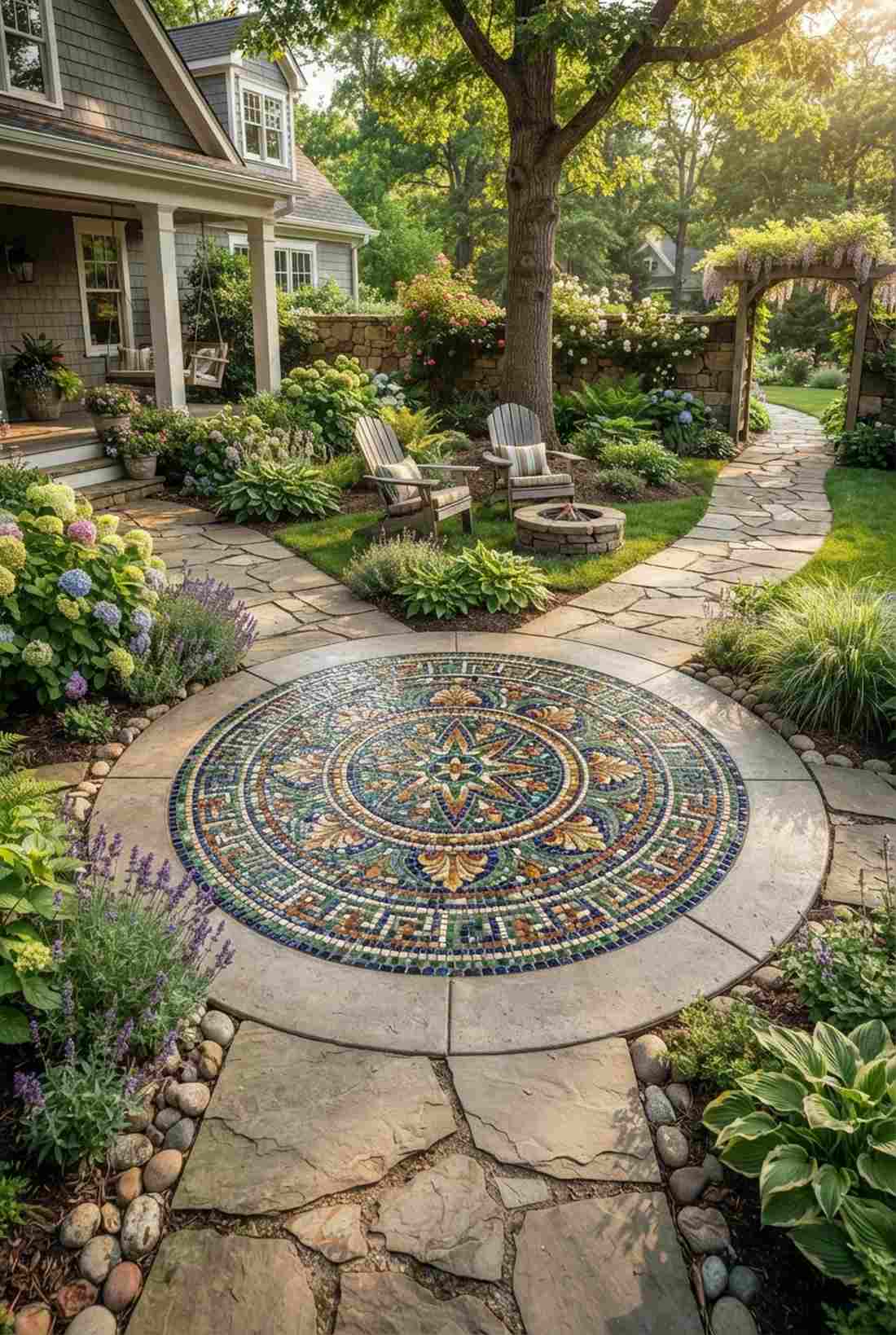 mosaic medallion centerpiece
