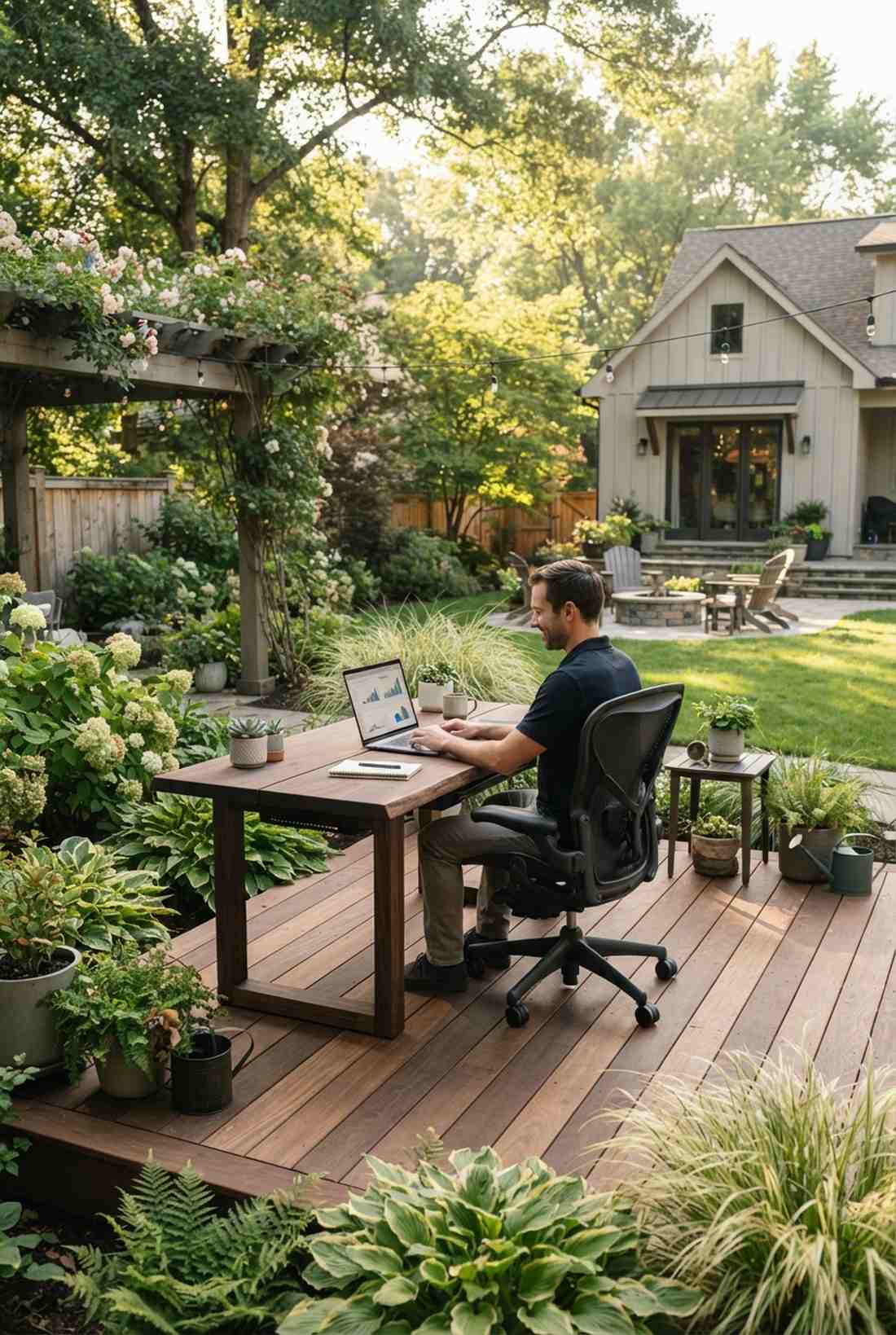 outdoor office work stations