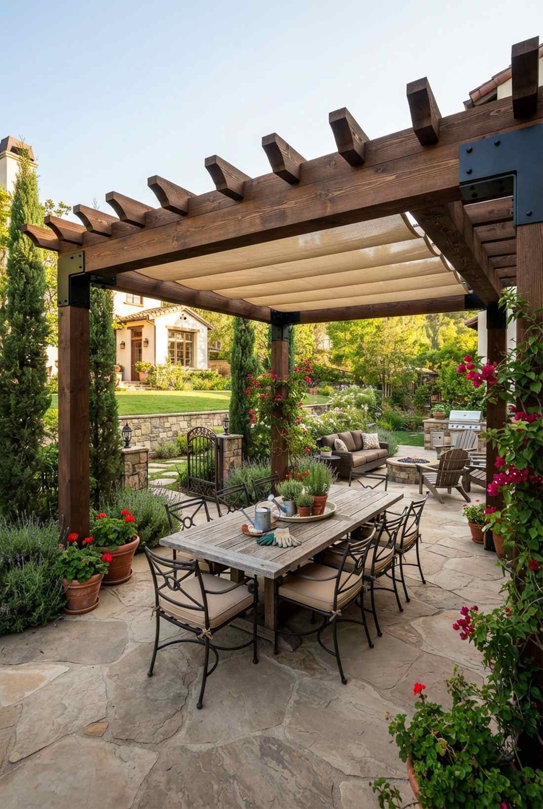 pergola room overhead