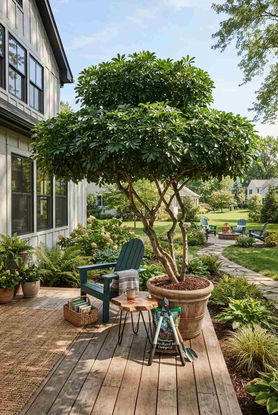 schefflera umbrella structure
