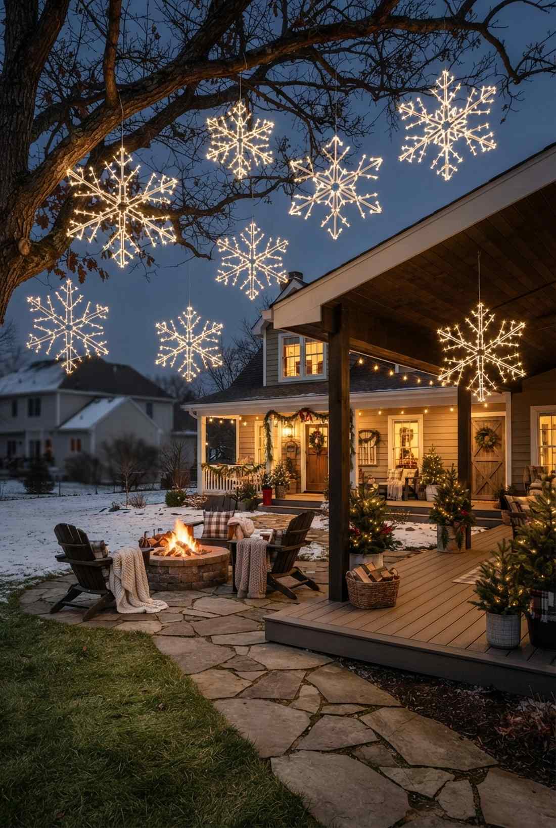 wire hanger snowflakes