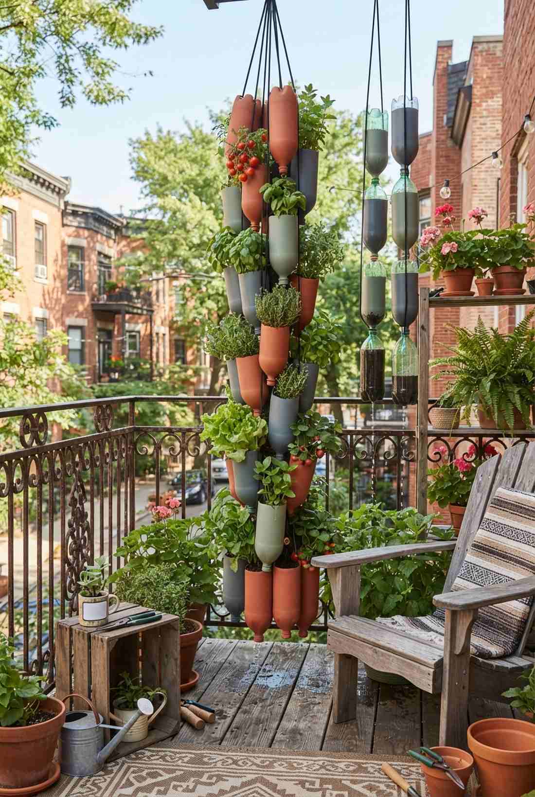 bottle vertical gardens