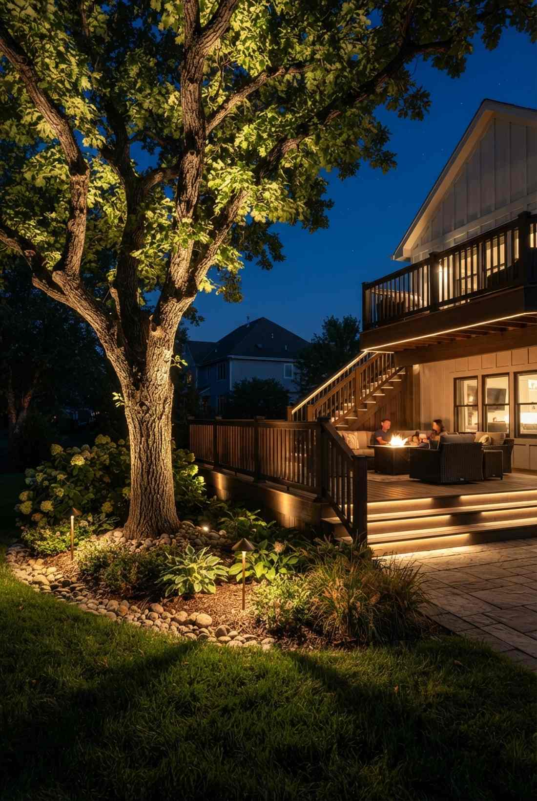 landscape uplighting integration