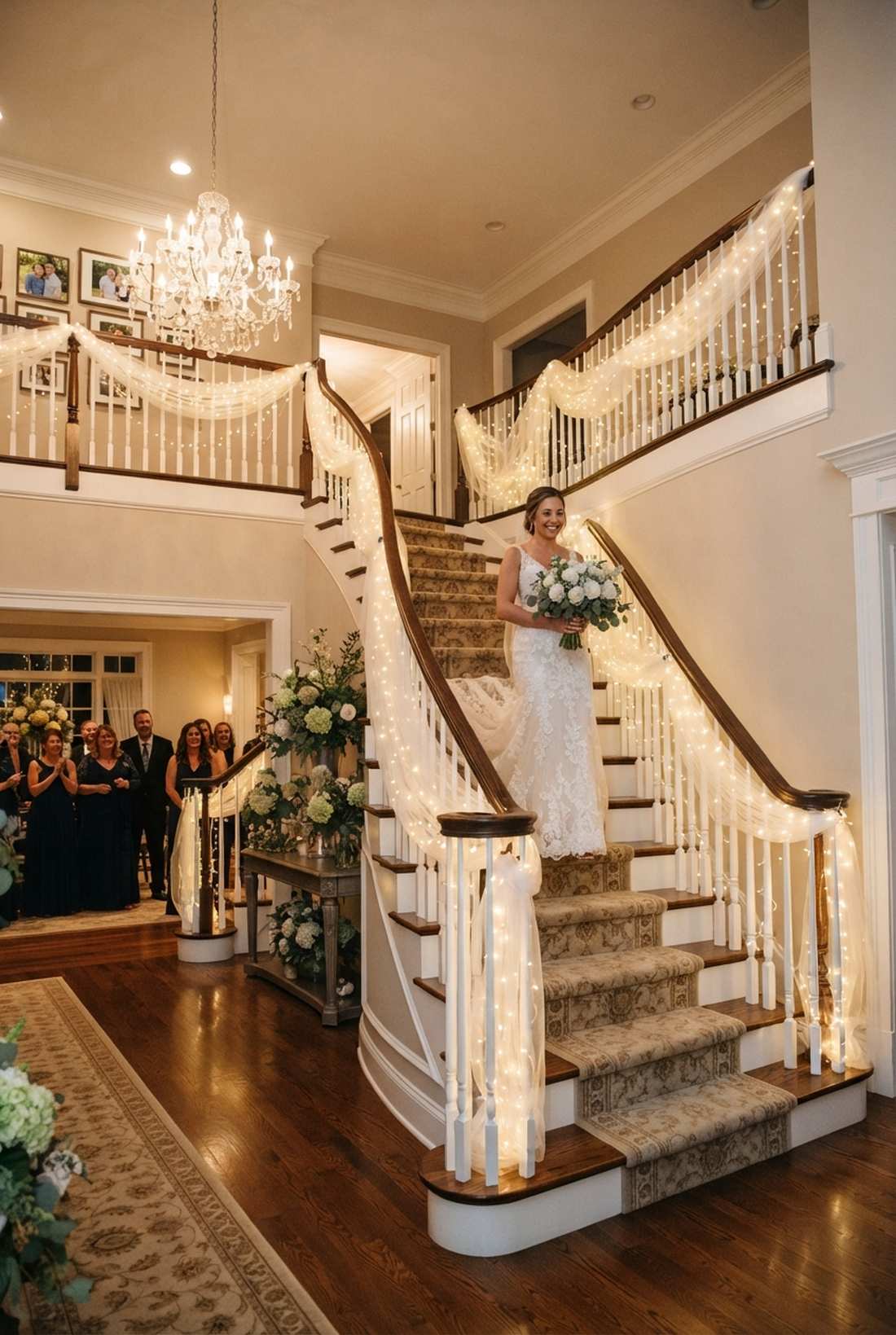 staircase railing illumination