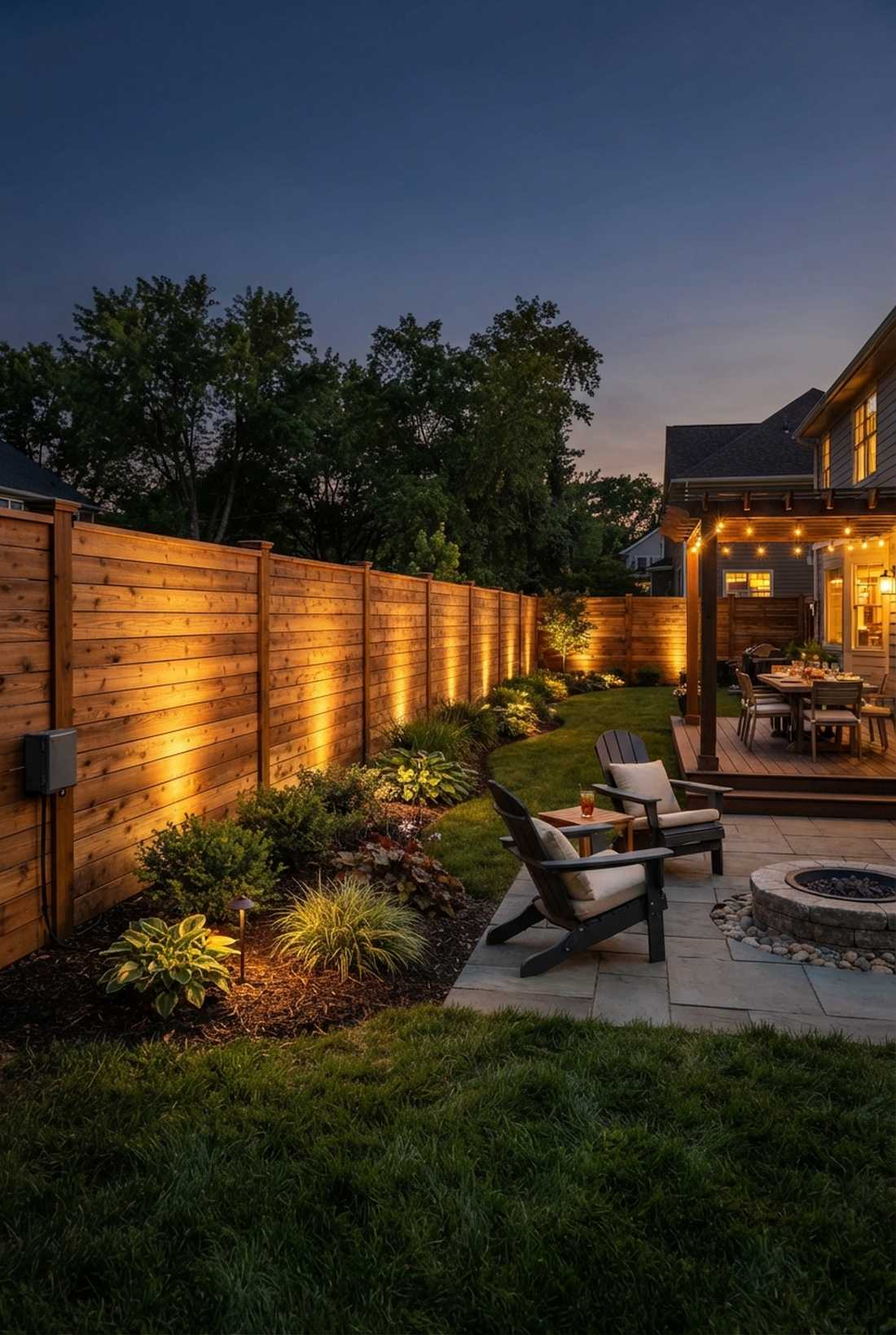 uplighting boundary walls