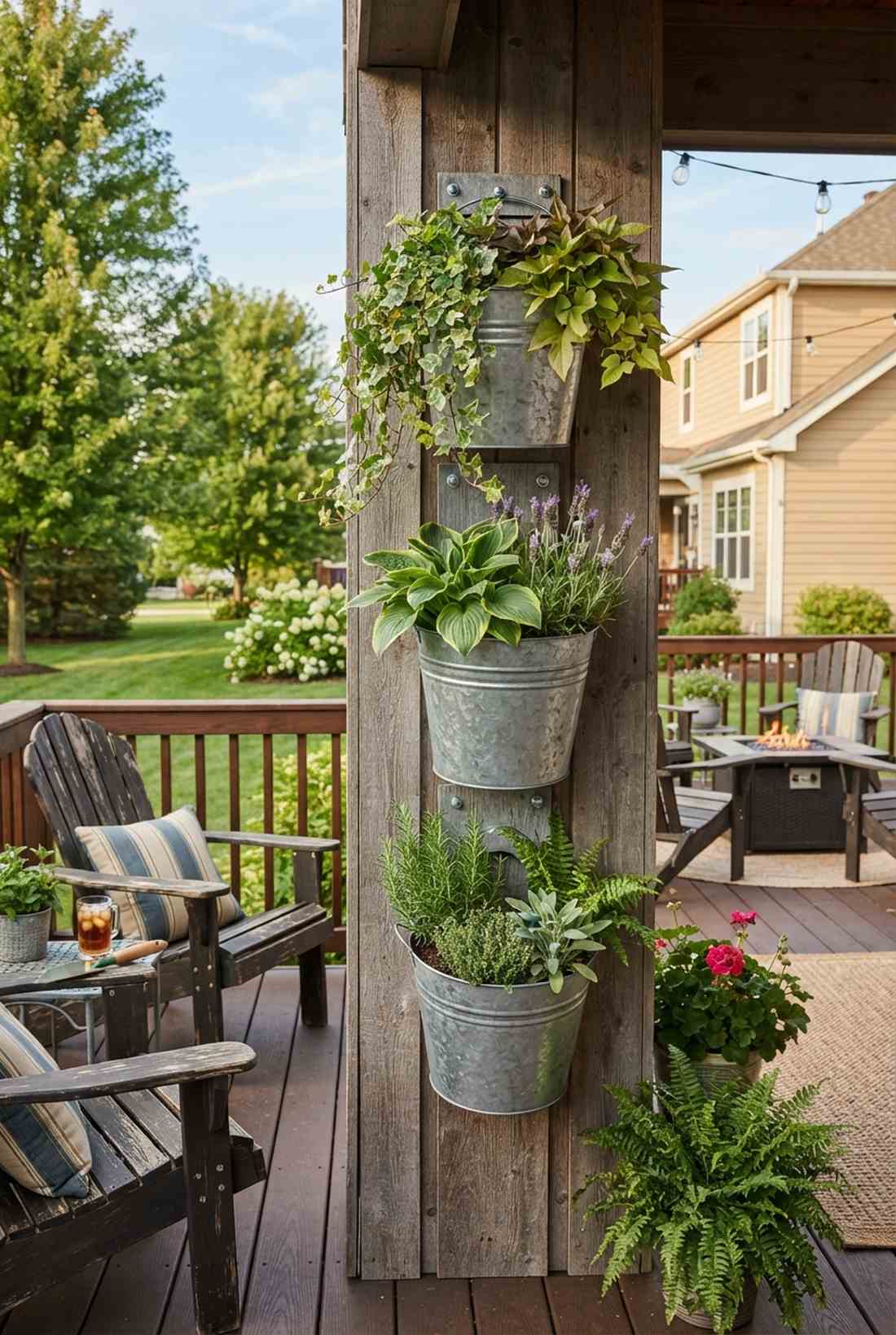 bucket wall planters