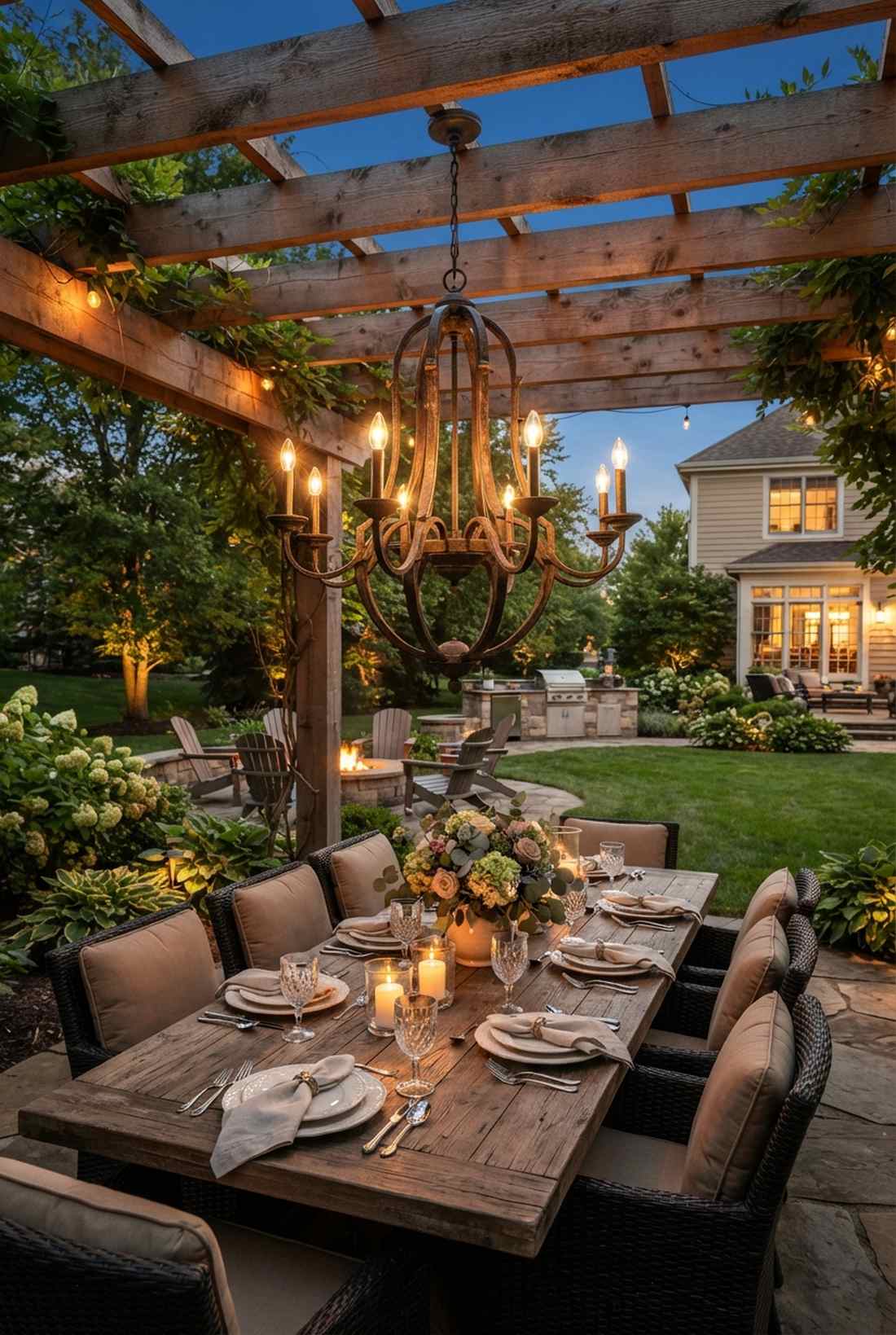 chandelier outdoor statement