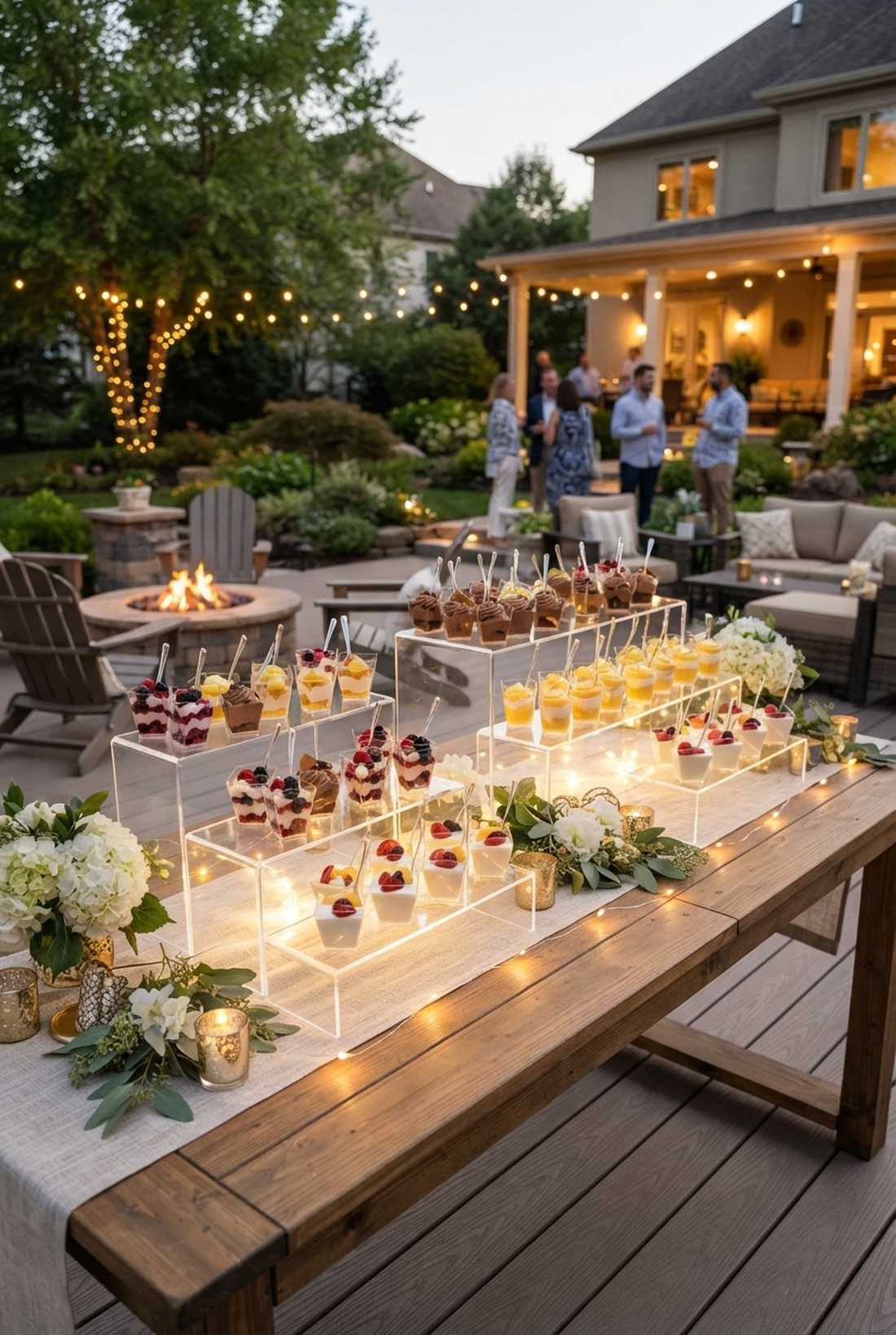 dessert display stations