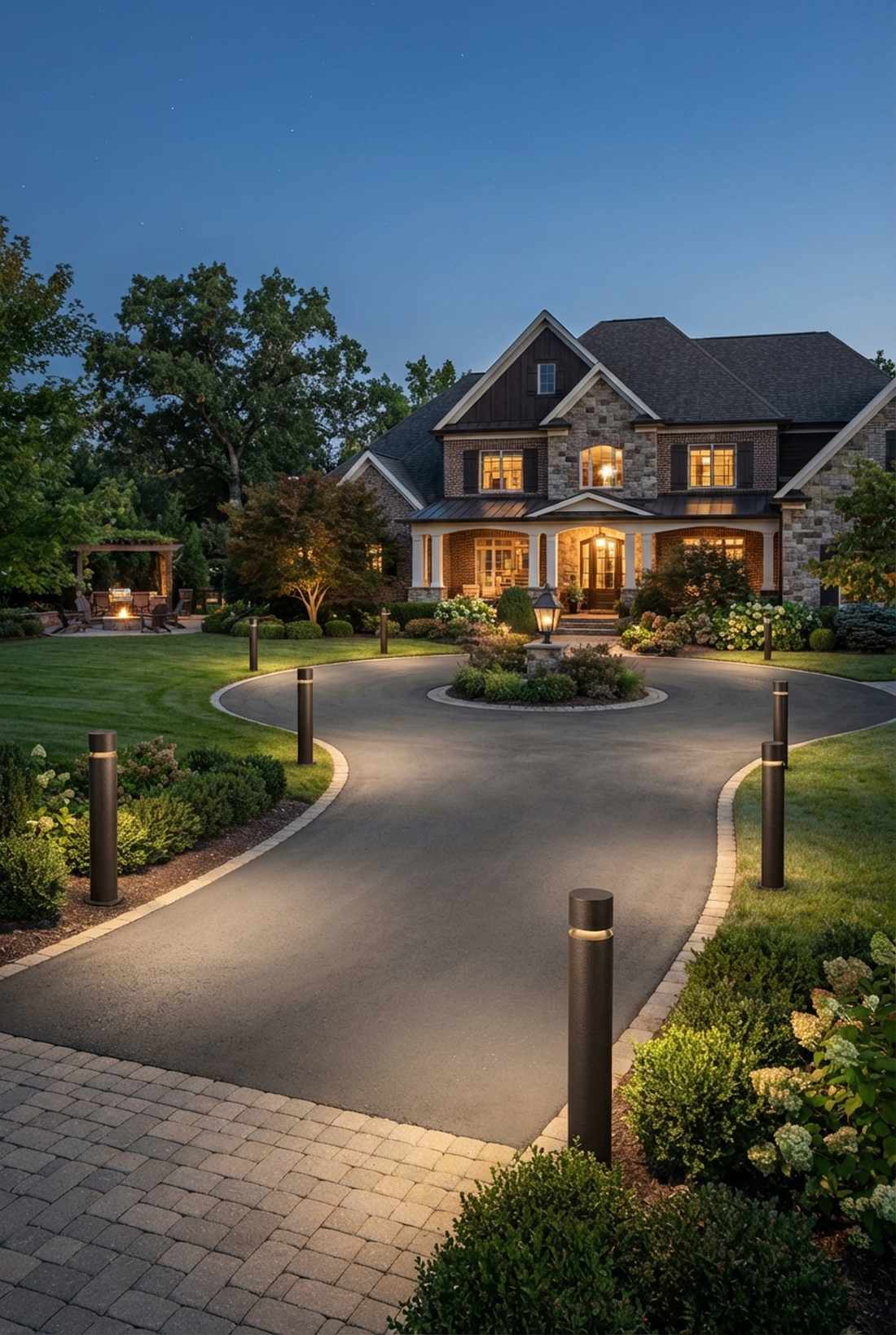 driveway bollard illumination