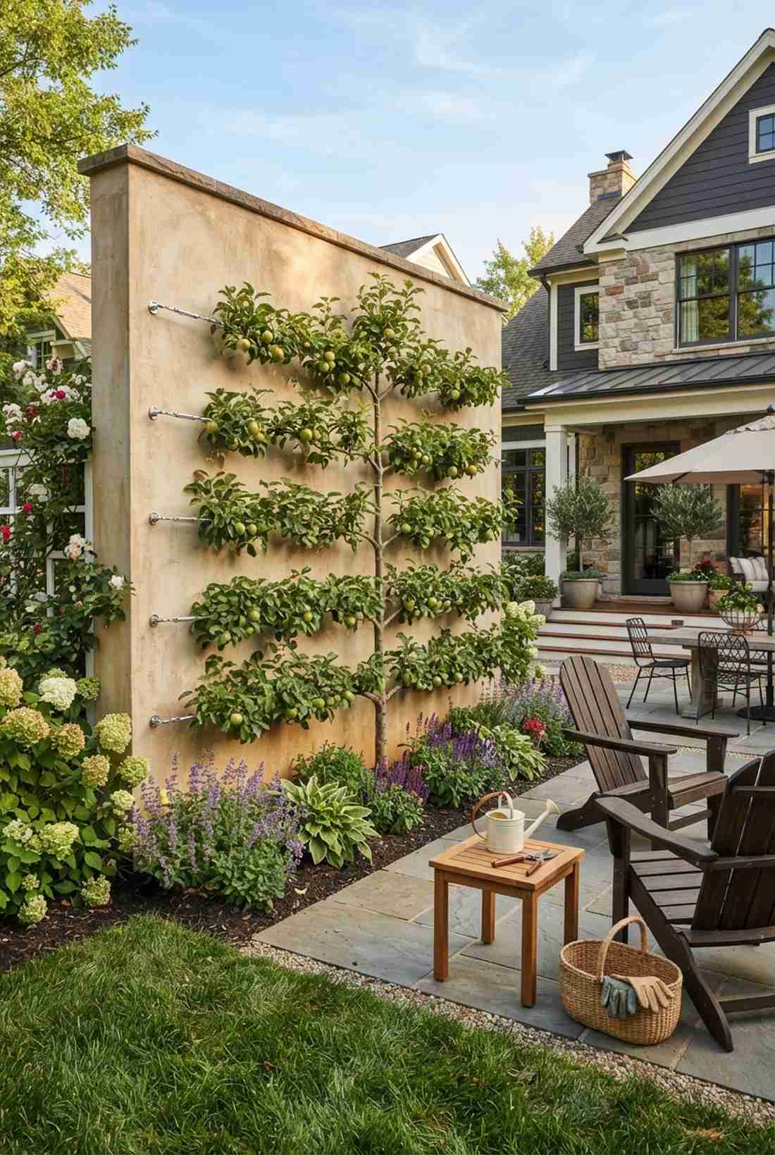 espalier fruit trees on walls