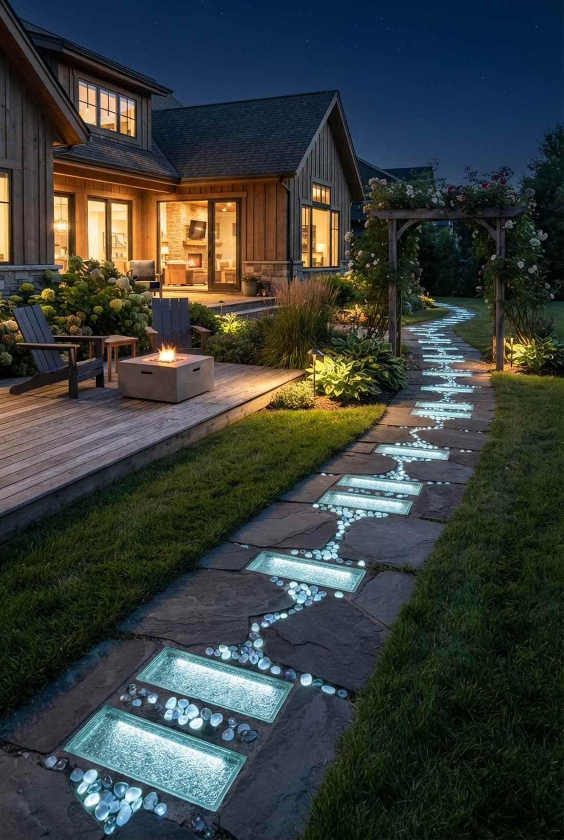 illuminated glass inserts
