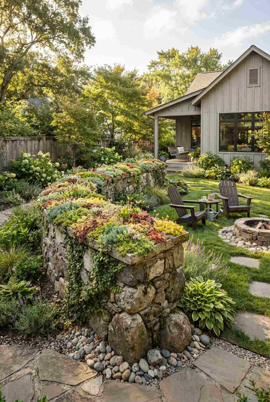 living roof garden wall