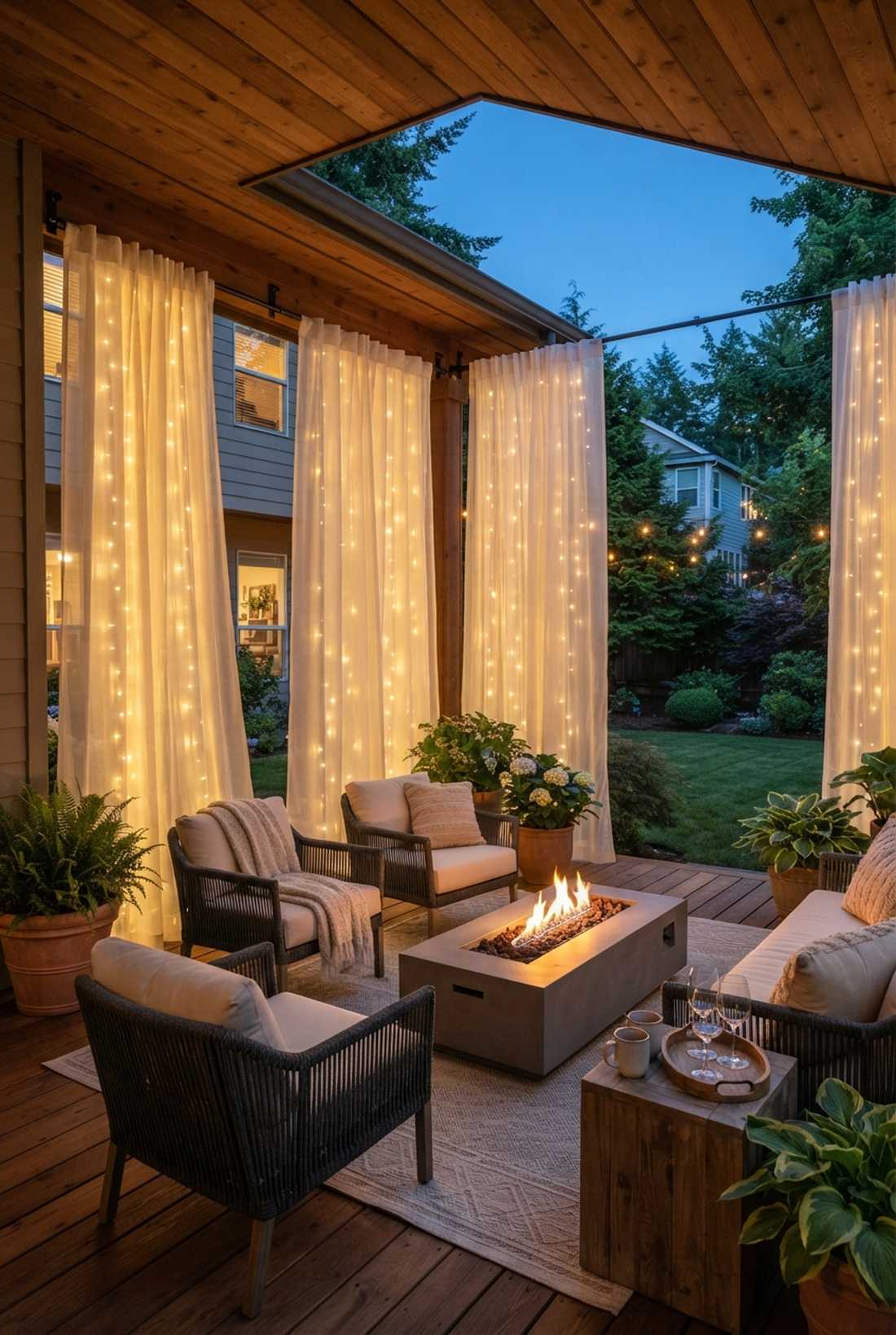 outdoor curtain privacy screens