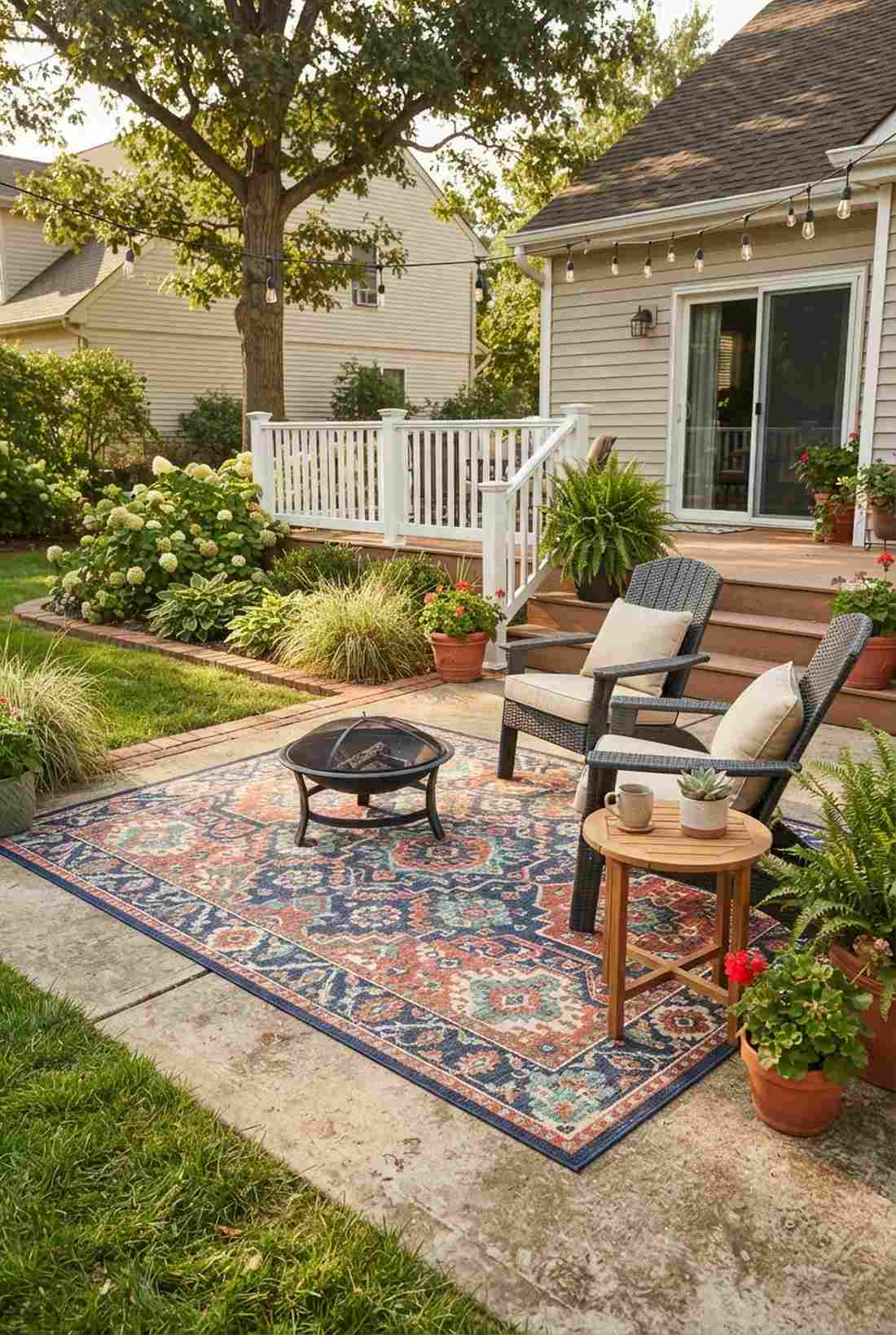 outdoor rug foundation layer