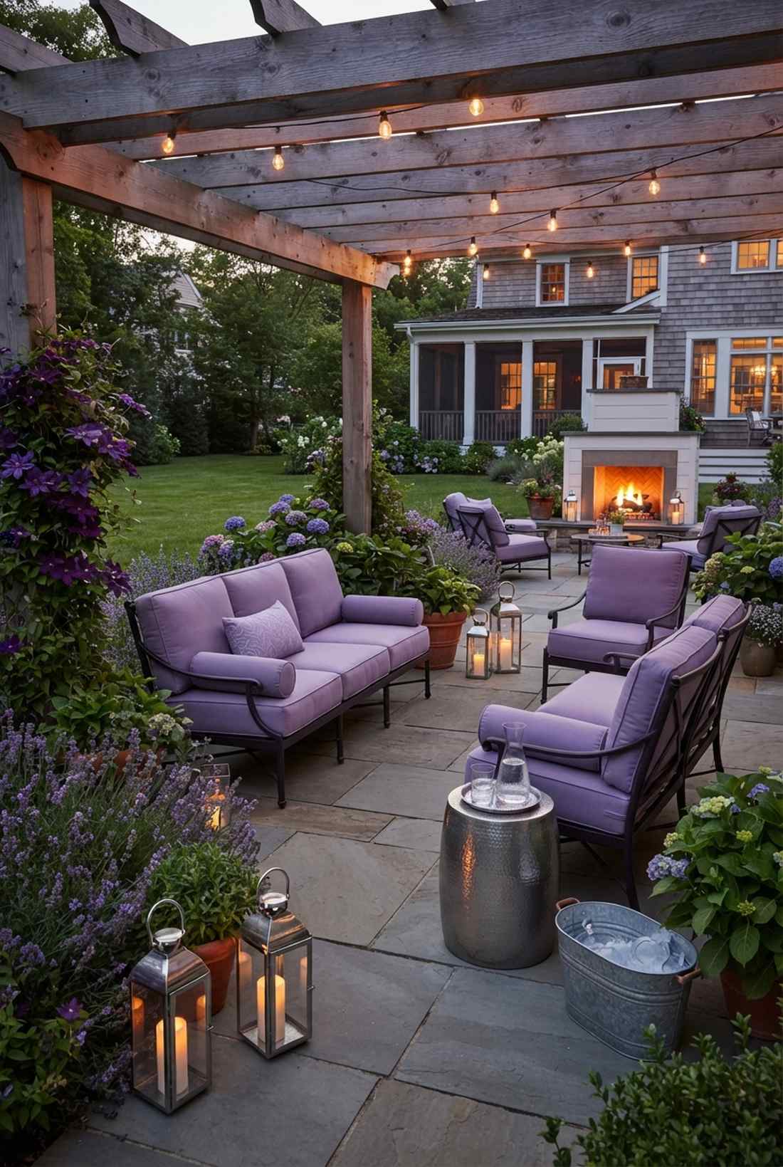 purple gradient for romantic gardens