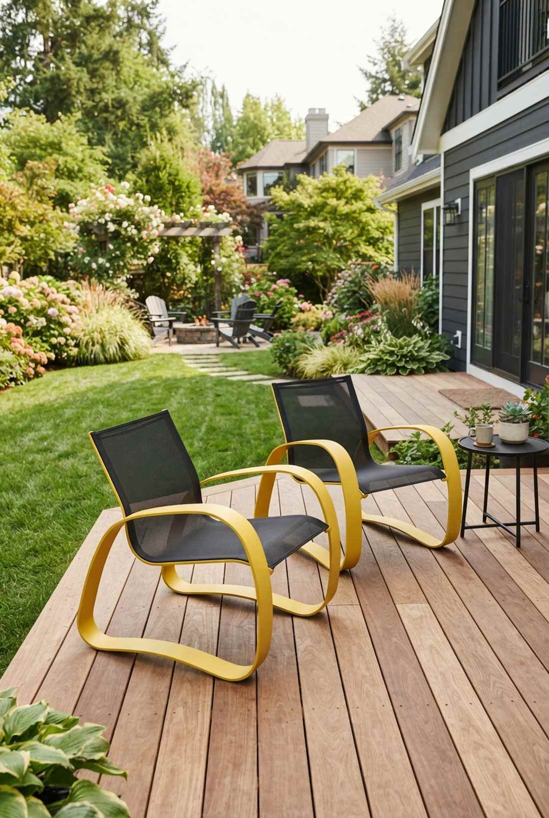 ribbon frame flowing chairs