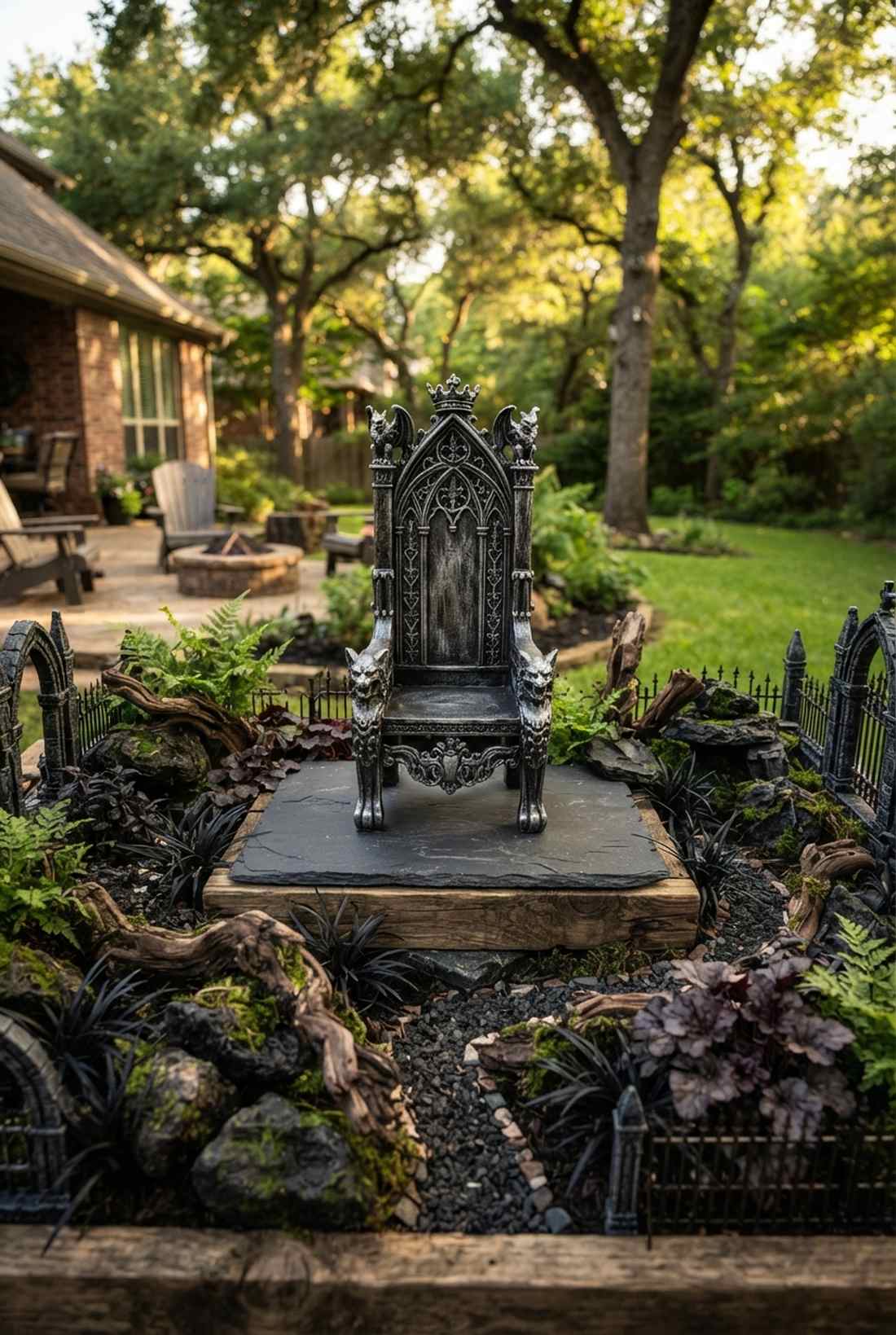 throne with high back