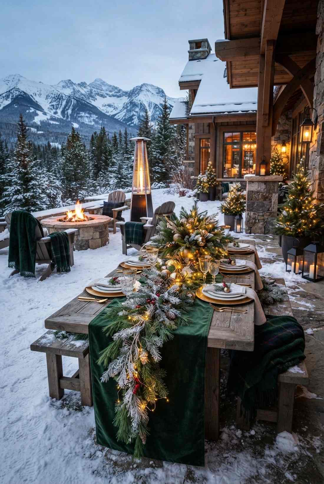 winter evergreen elegance
