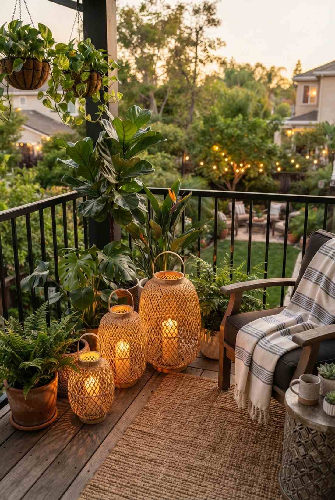 bamboo lanterns