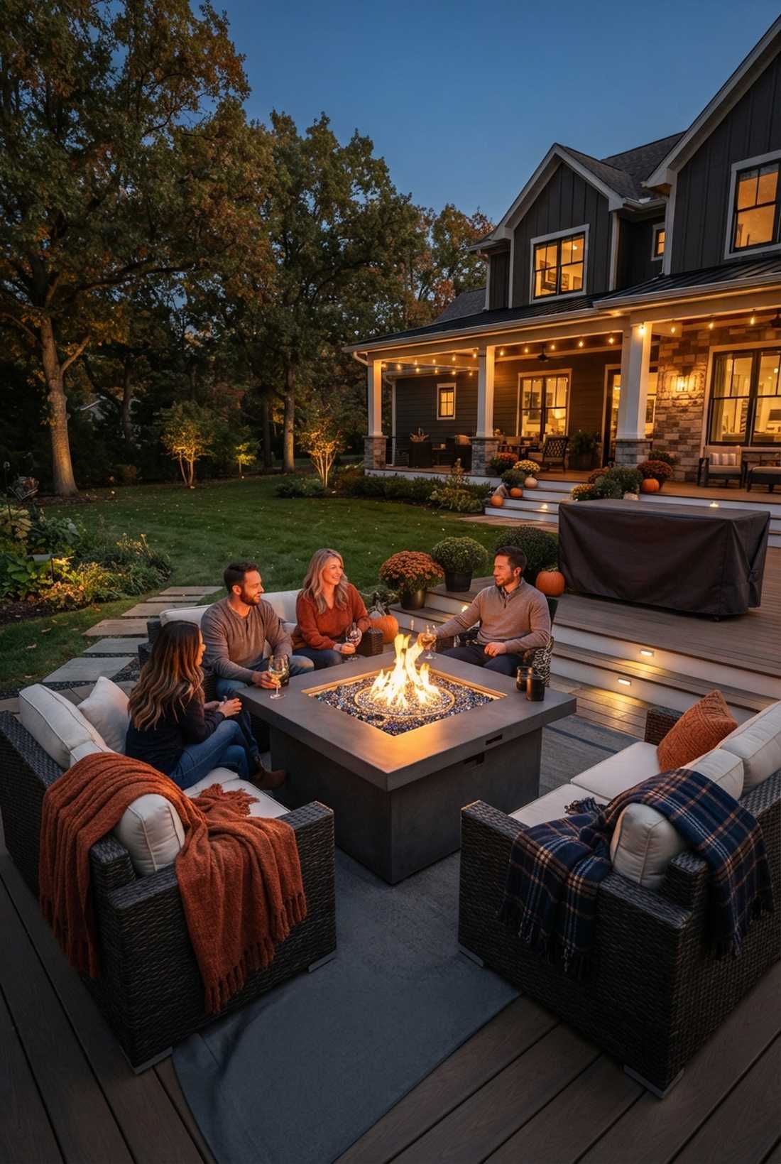 fire feature ambient glow