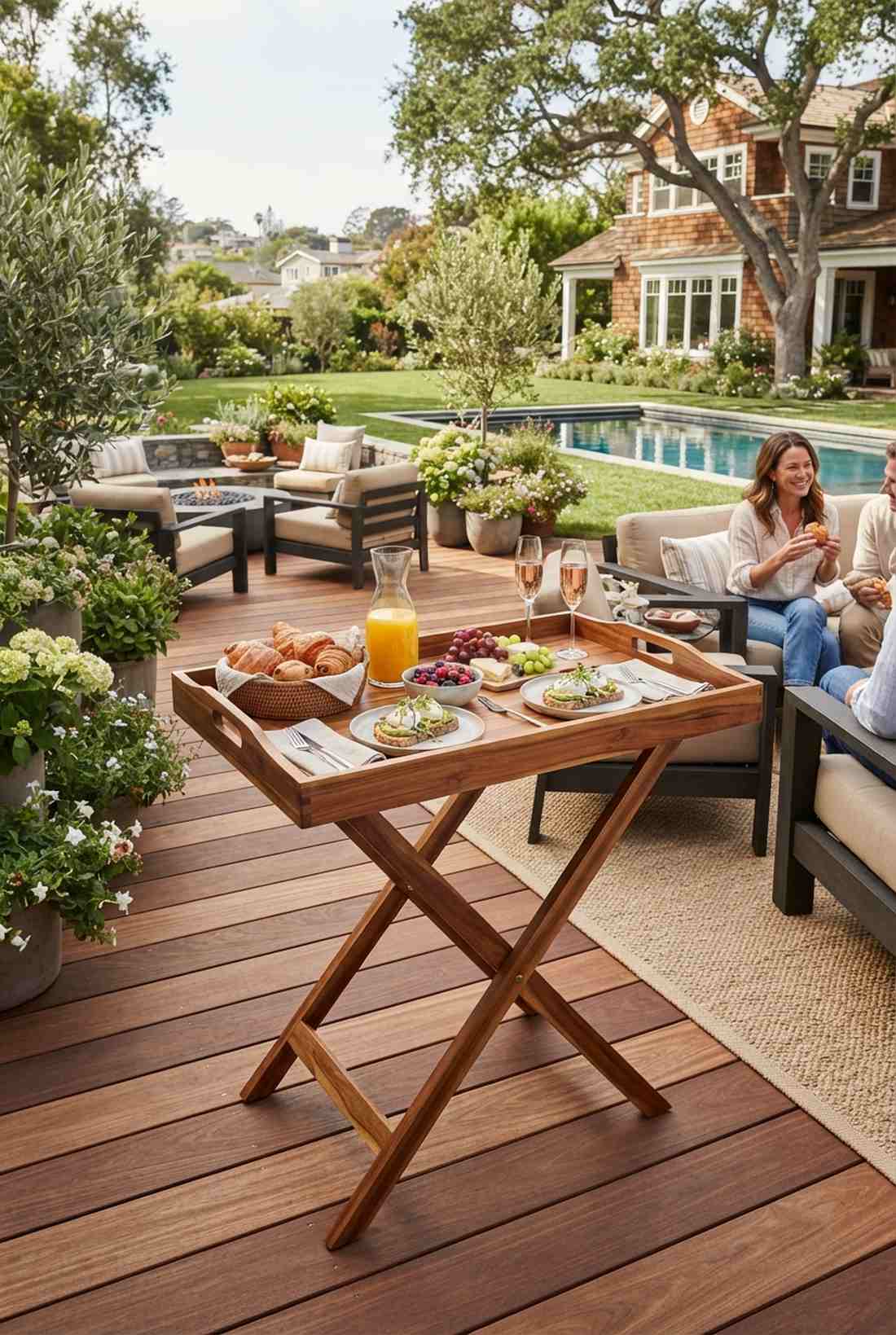 folding serving trays