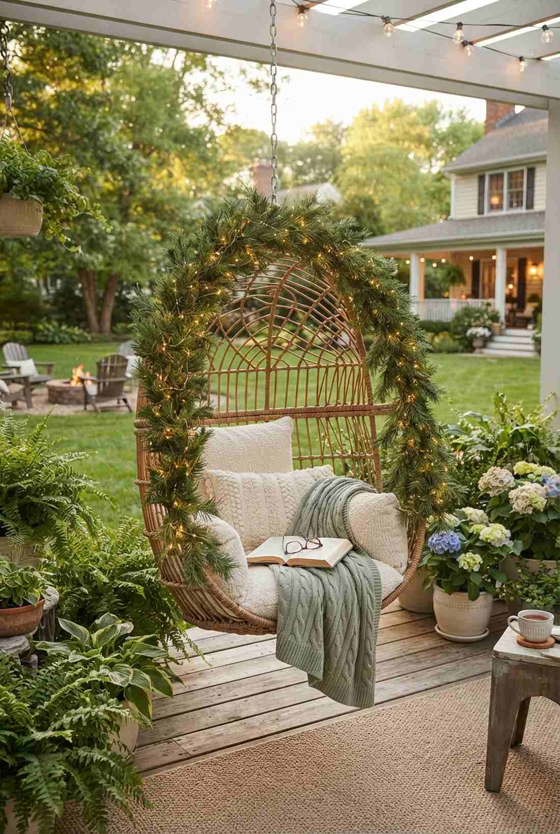 hanging chair garland nest