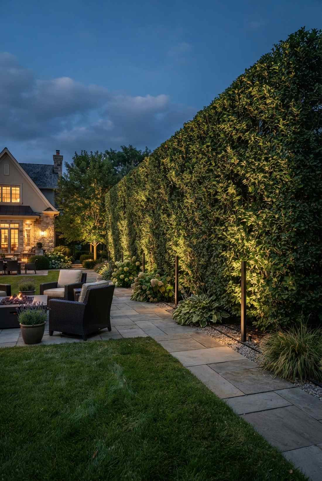 hedge wall grazing