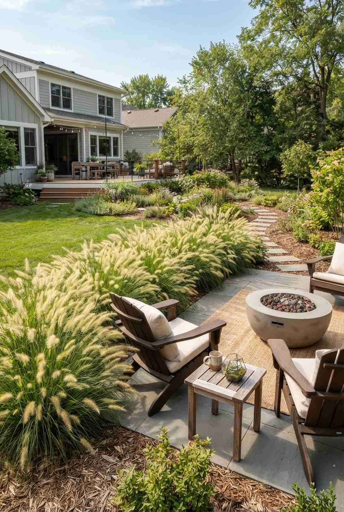 ornamental grass border