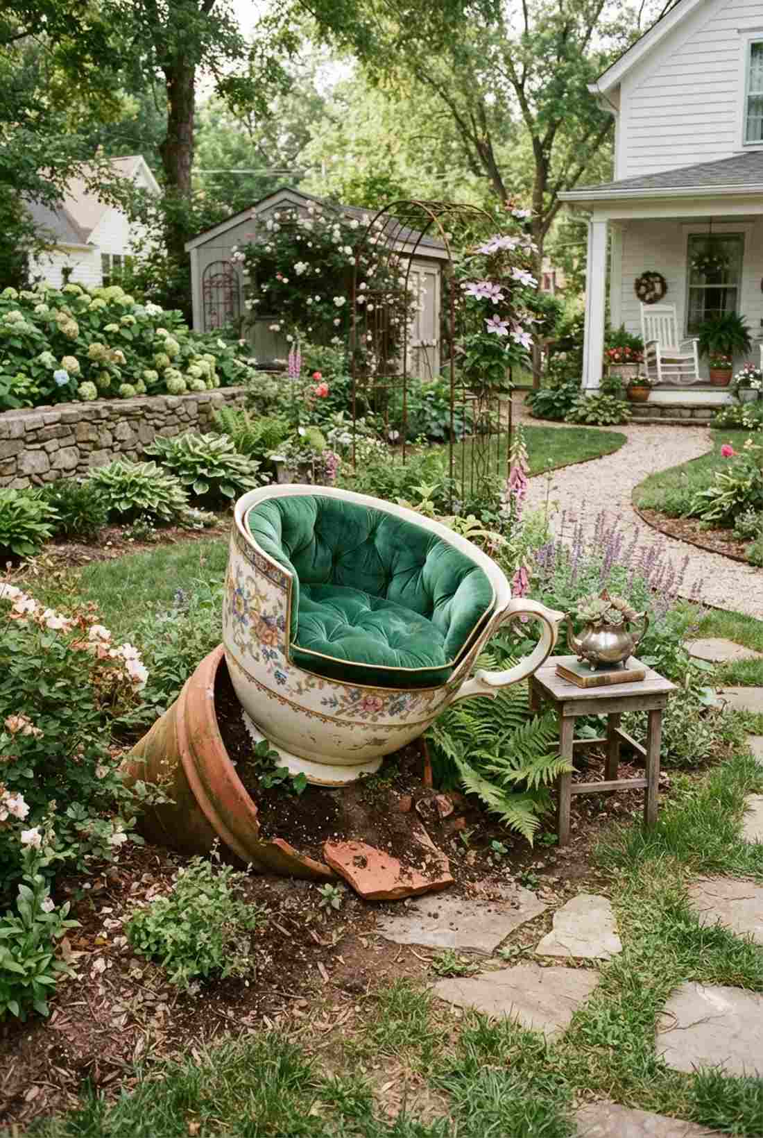 teacup seating nook