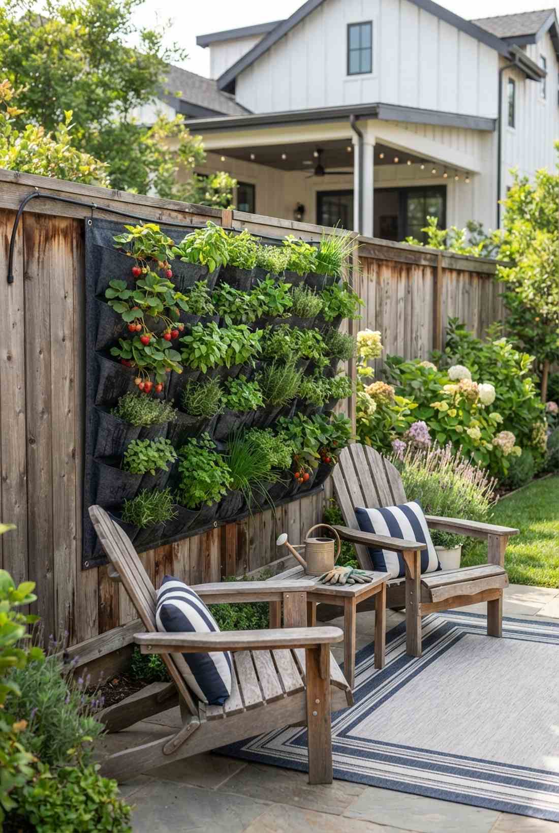 vertical pocket wall